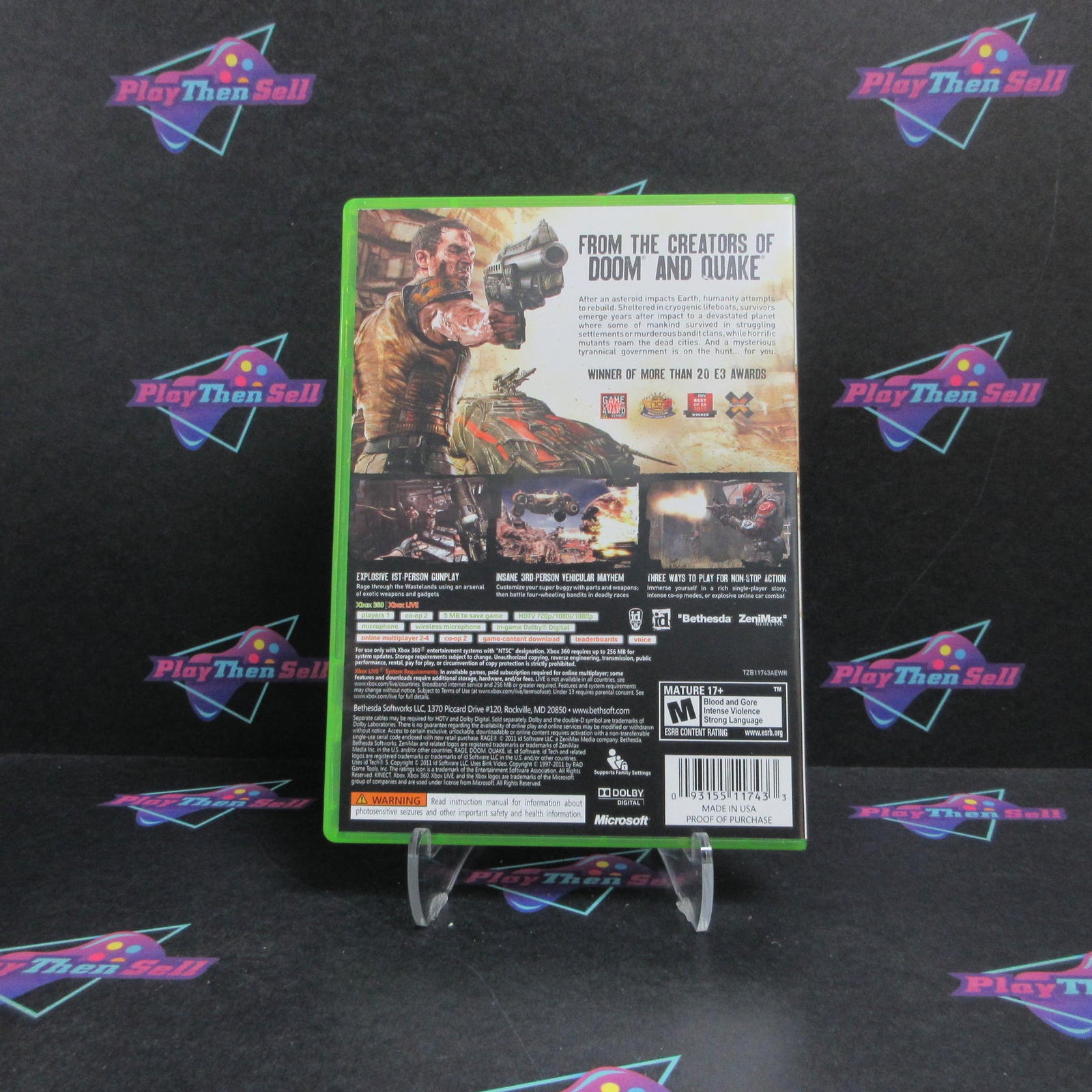 Rage Anarchy Edition Xbox 360 Complete - 1 Year Warranty EX Cond