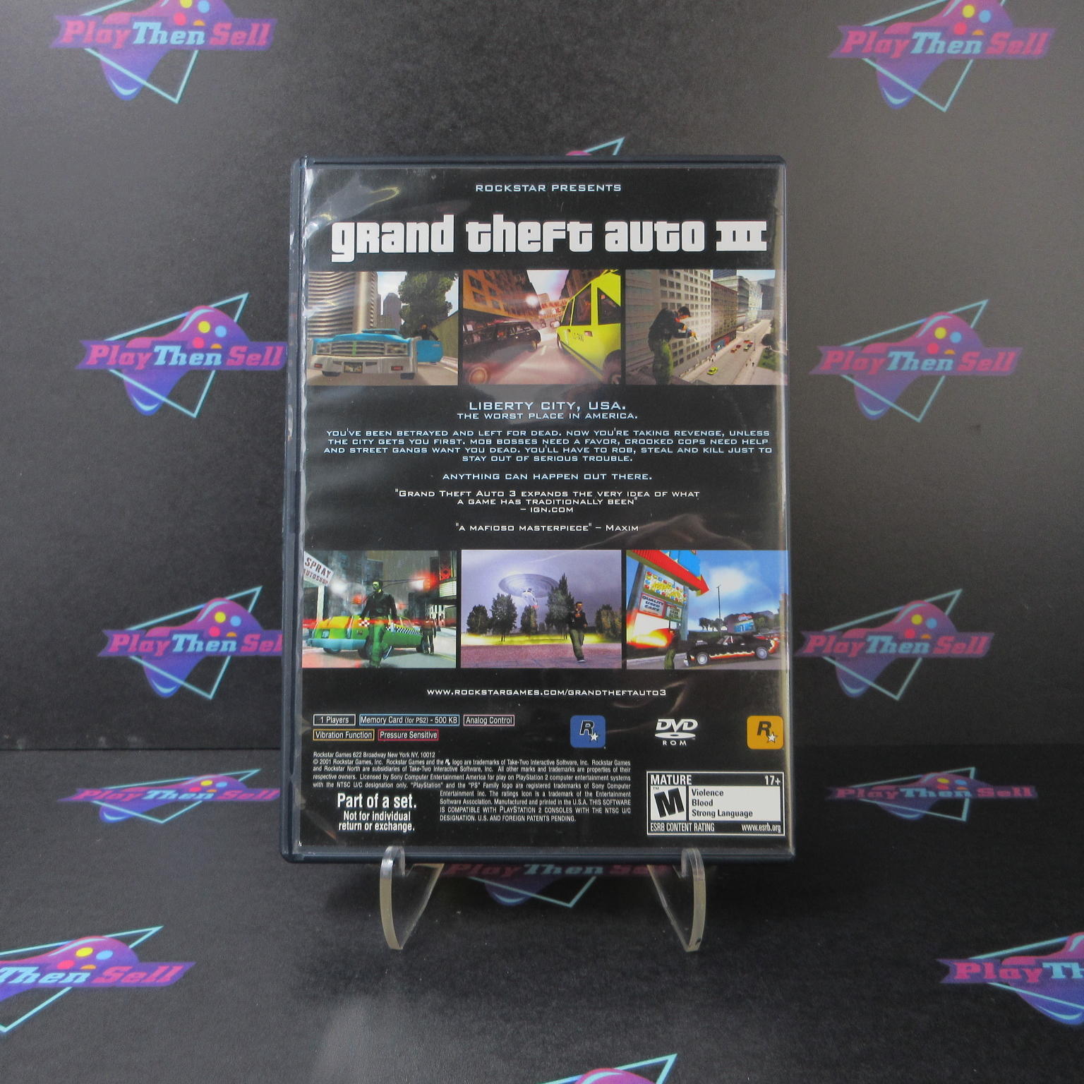 Grand Theft Auto III 3 Trilogy PS2 PlayStation 2 + Map Complete  - 1 Year Warr..