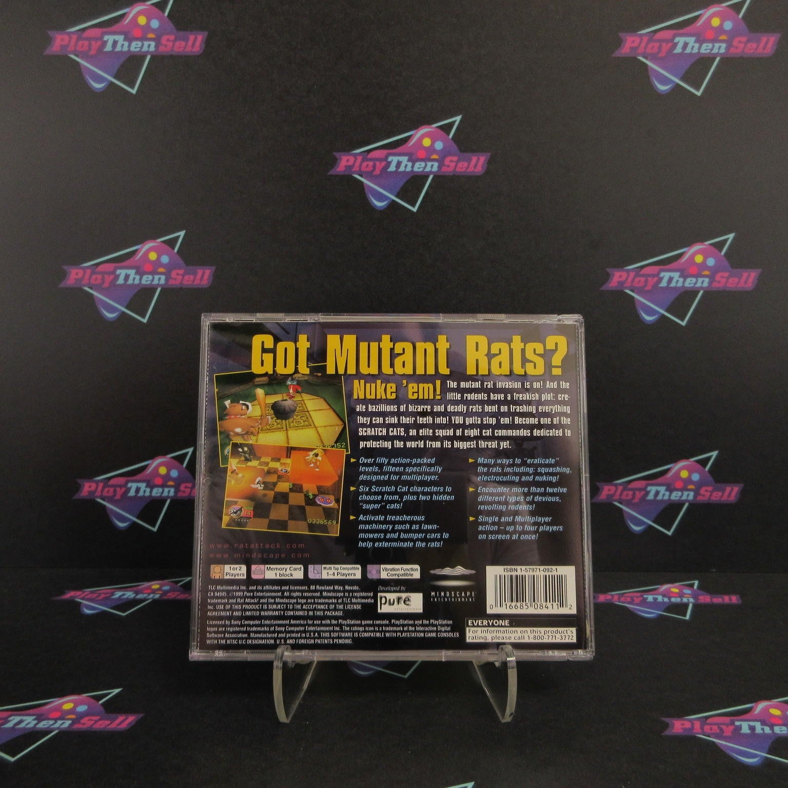 Rat Attack! PS1 PlayStation 1 Complete - 1 Year Warranty EX Cond