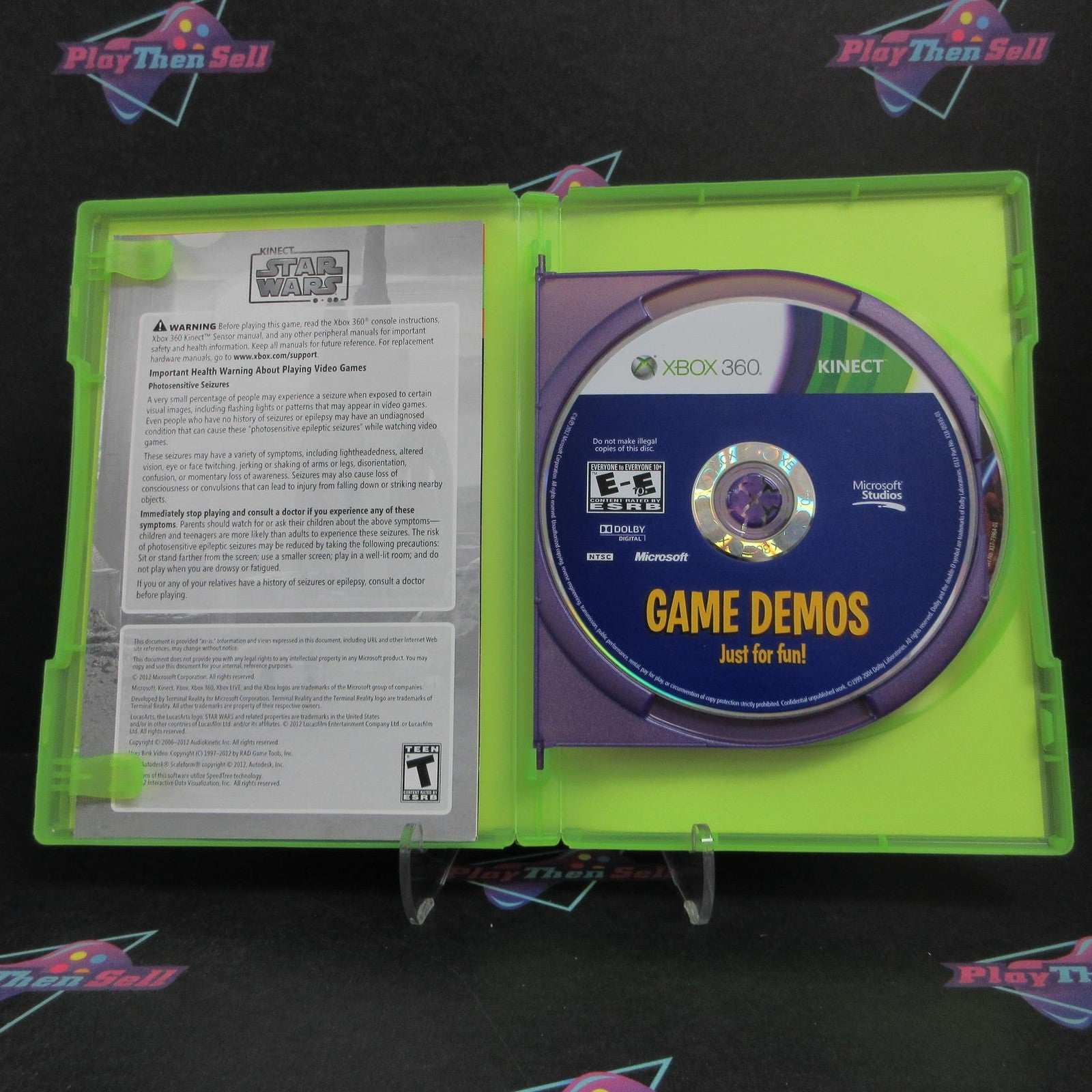 Kinect Star Wars Xbox 360 + Demo Disc Complete - 1 Year Warranty EX Cond