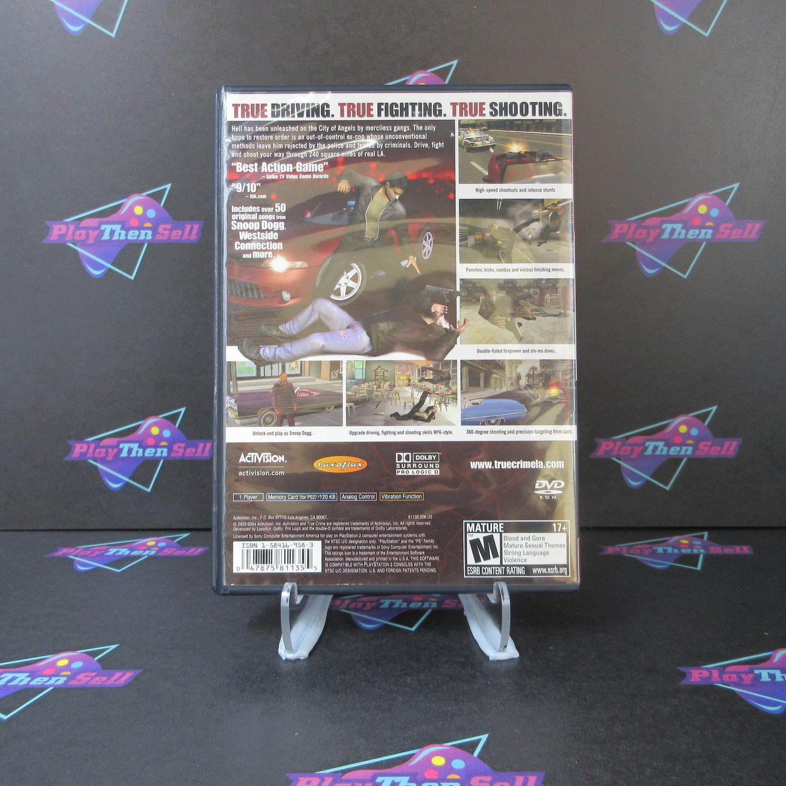 True Crime Streets of LA PS2 PlayStation 2 GH Complete - 1 Year Warranty EX Cond