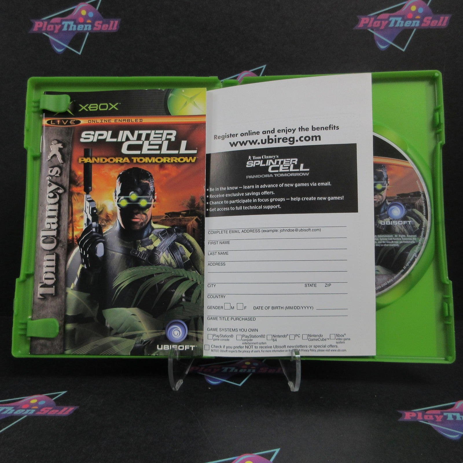 Tom Clancy's Splinter Cell Pandora Tomorrow Xbox PH + Reg Complete  - 1 Year W..