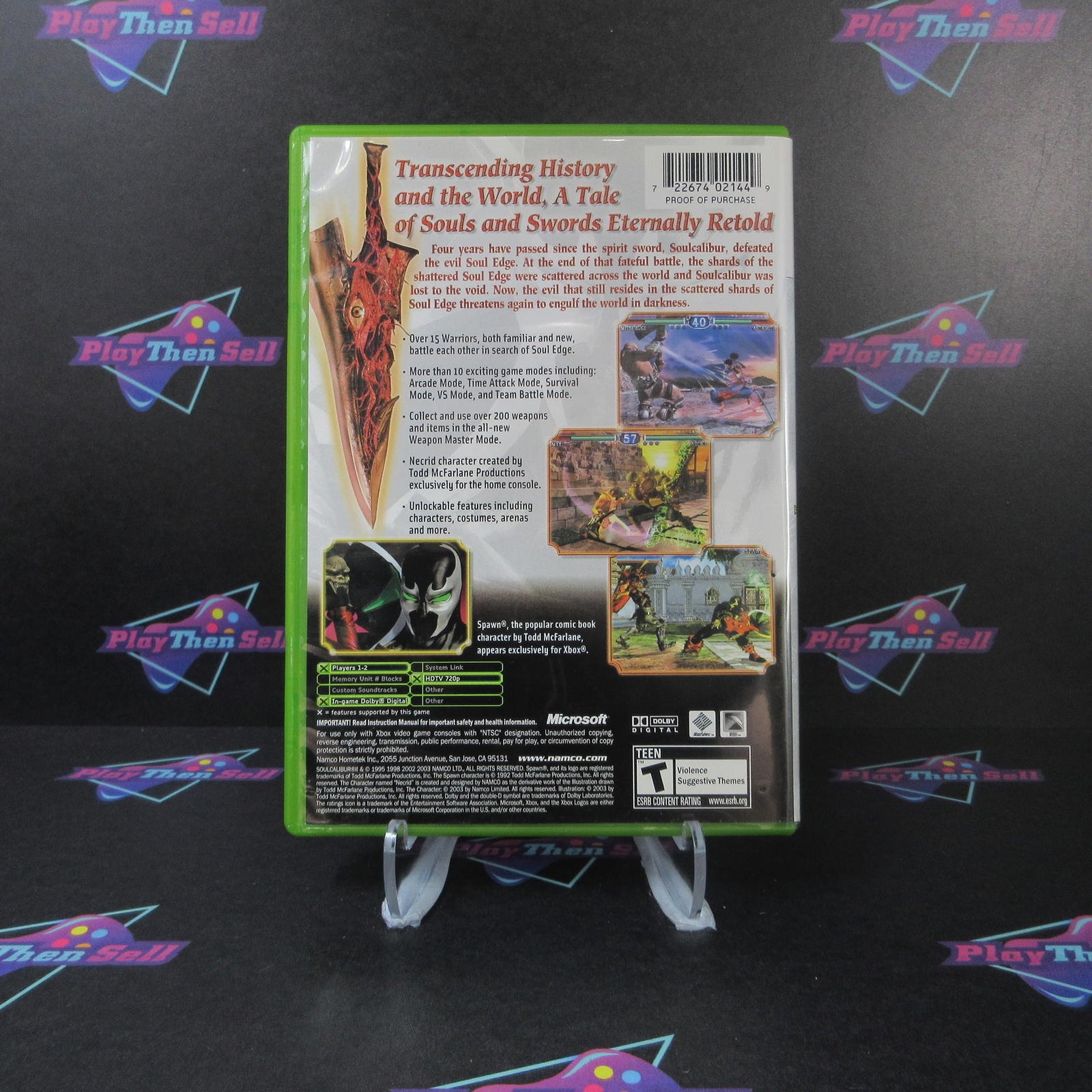 Soul Calibur II Xbox PH Complete - 1 Year Warranty EX Cond