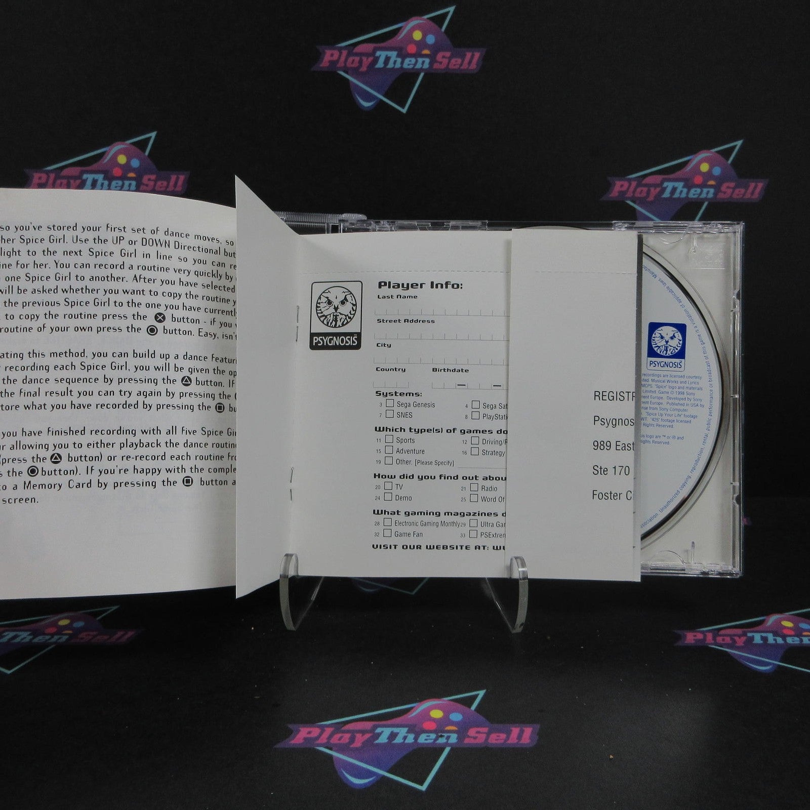 Spice World PS1 PlayStation 1 + Reg Card Complete - 1 Year Warranty EX Cond