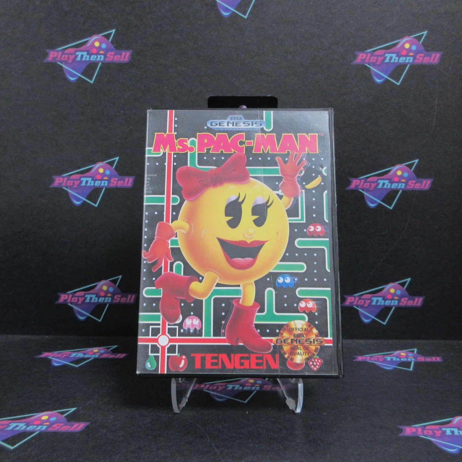 Ms. Pac-man Sega Genesis Boxed MD Complete CIB - Excellent Condition  - 1 Year..