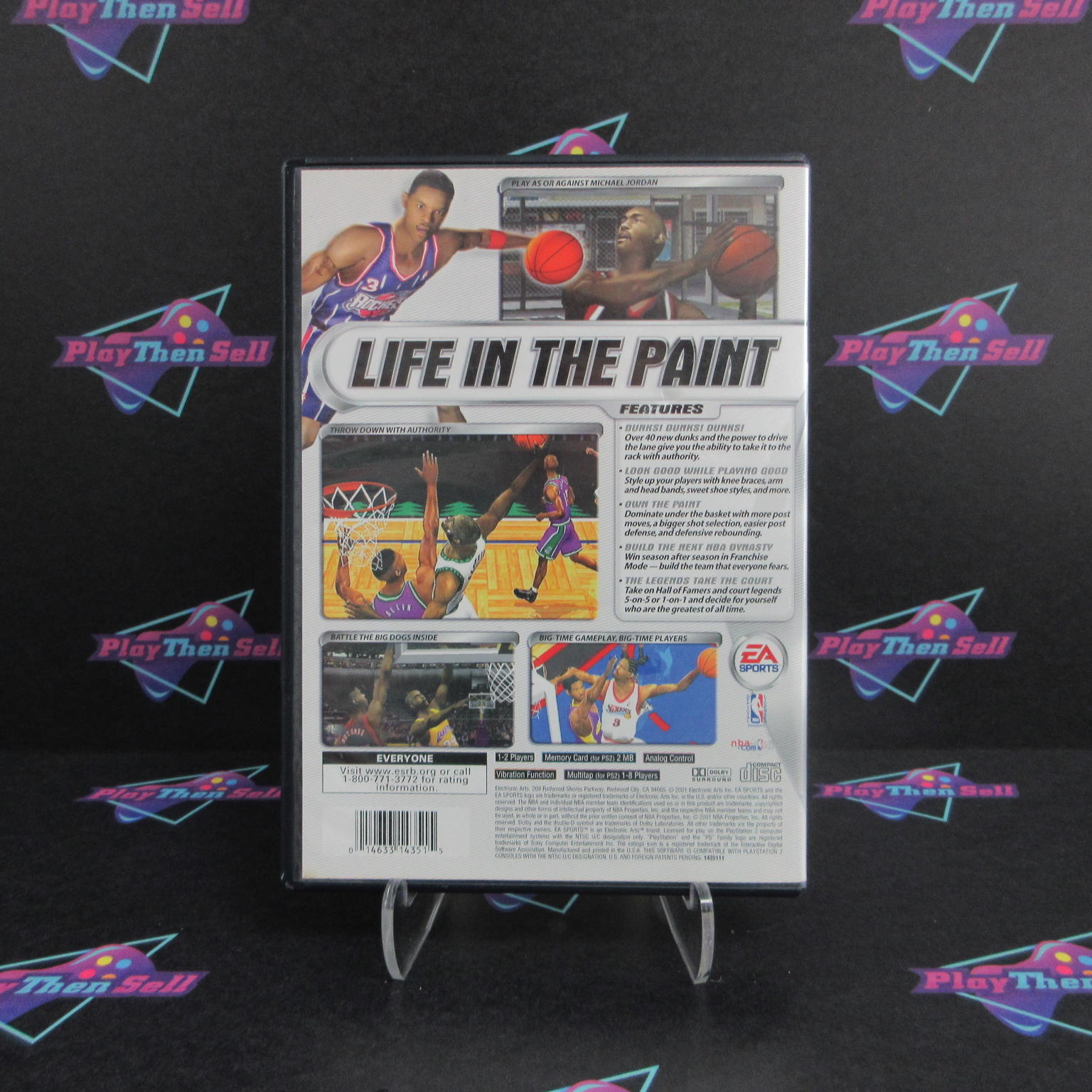 NBA Live 2002 + Reg Card PS2 PlayStation 2 - 1 Year Warranty VG