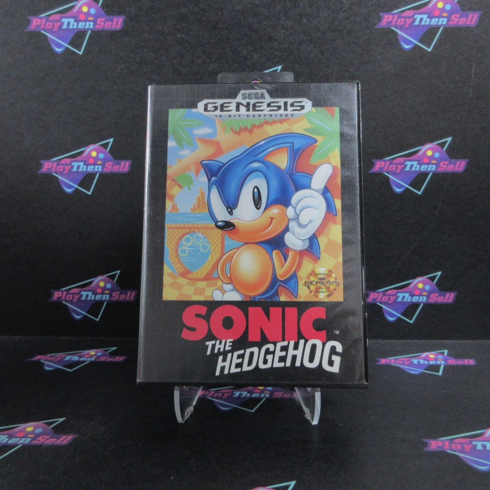 Sonic The Hedgehog Sega Genesis 1st Print Complete - 1 Year Warranty EX Cond