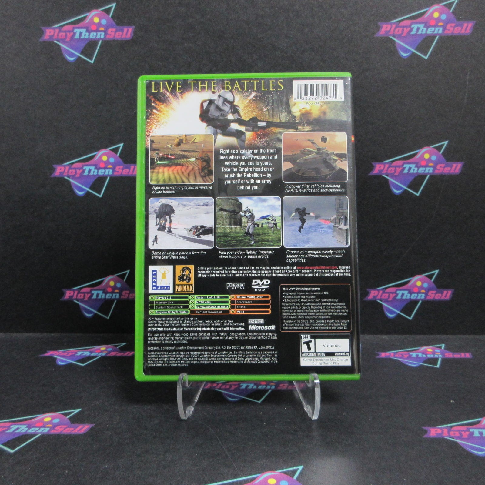 Star Wars Battlefront Xbox + Reg Card Complete - 1 Year Warranty EX Cond