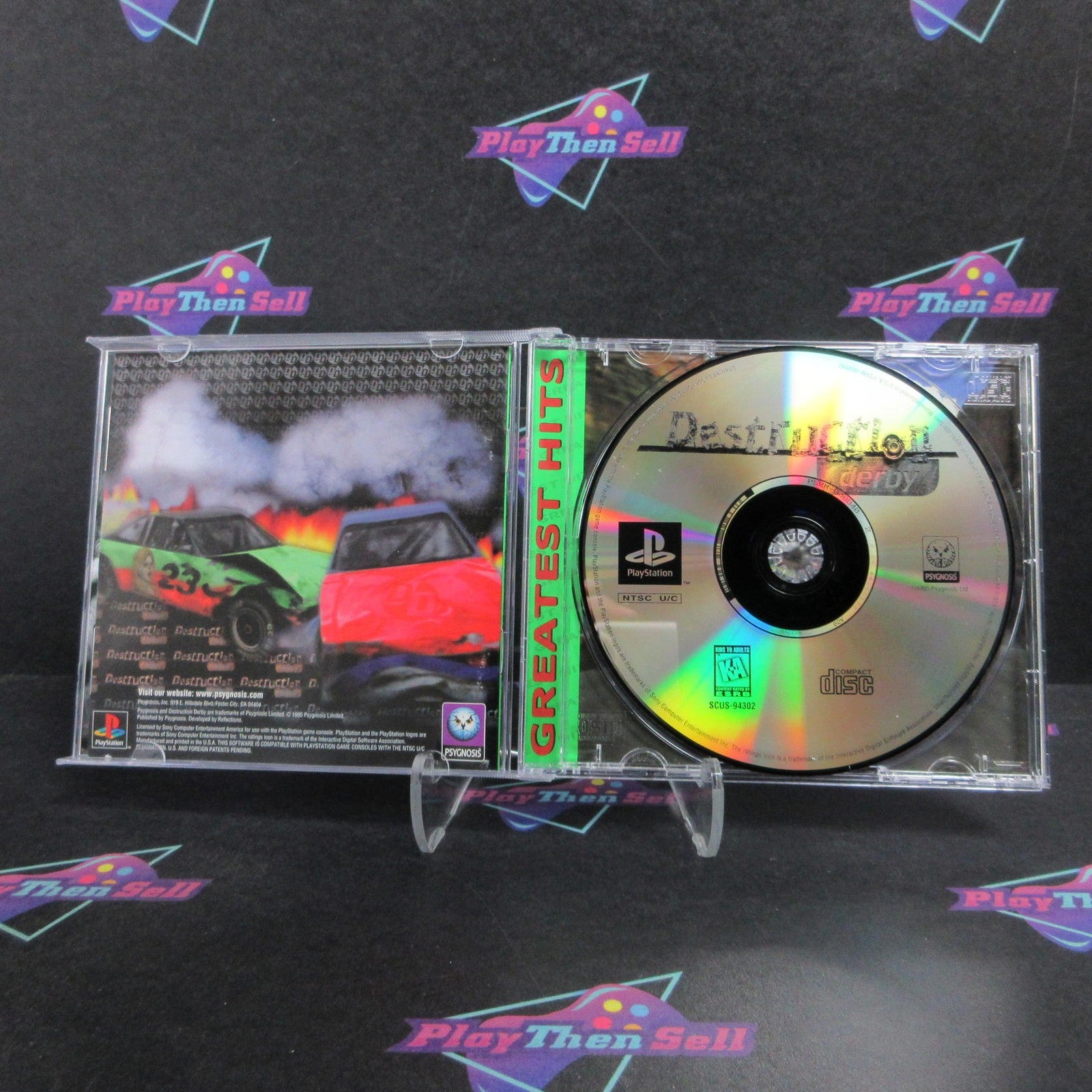 Destruction Derby PS1 PlayStation 1 GH Complete - 1 Year Warranty EX Cond