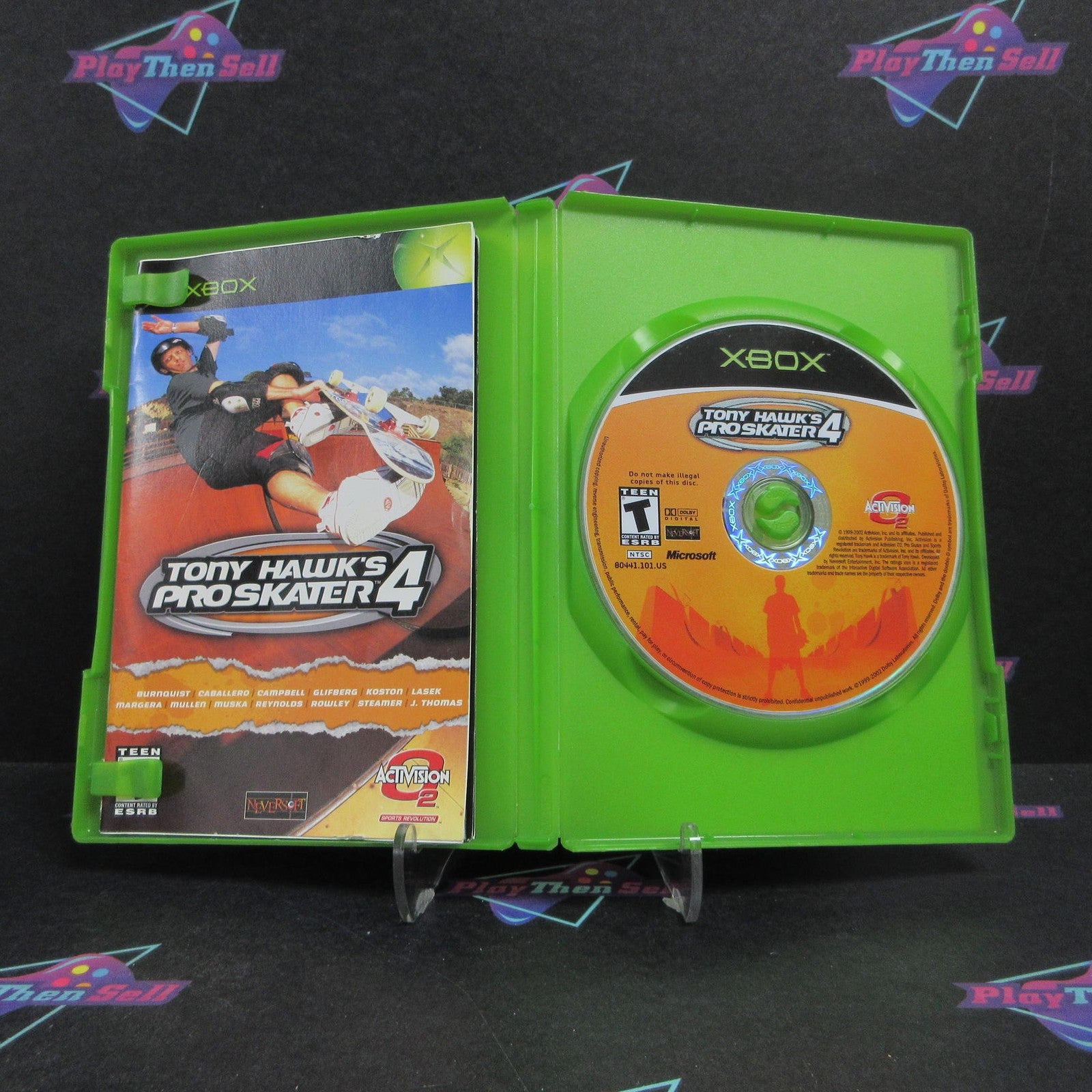 Tony Hawk's Pro Skater 4 Xbox + Reg Card Complete - 1 Year Warranty VG
