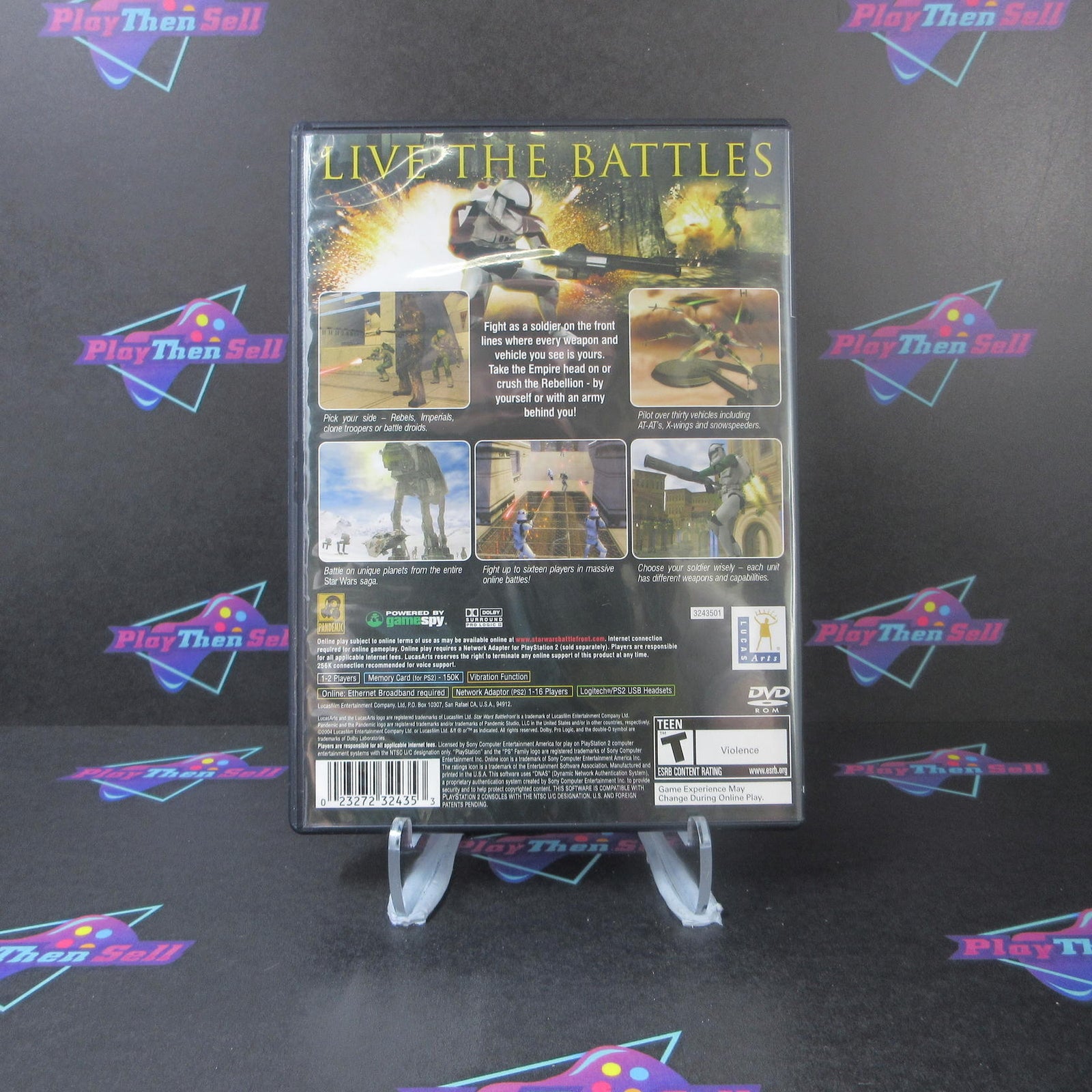 Star Wars Battlefront PS2 PlayStation 2 + Reg Card Complete  - 1 Year Warranty..