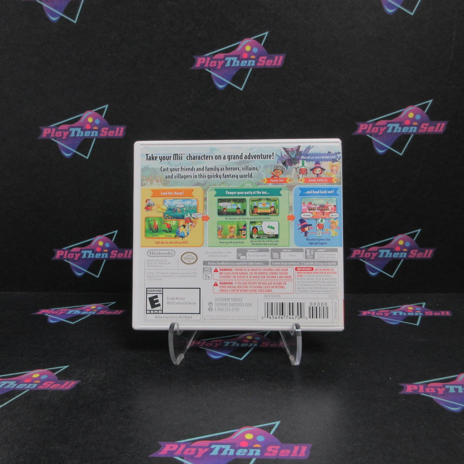 Miitopia Nintendo 3DS Complete - 1 Year Warranty EX Cond