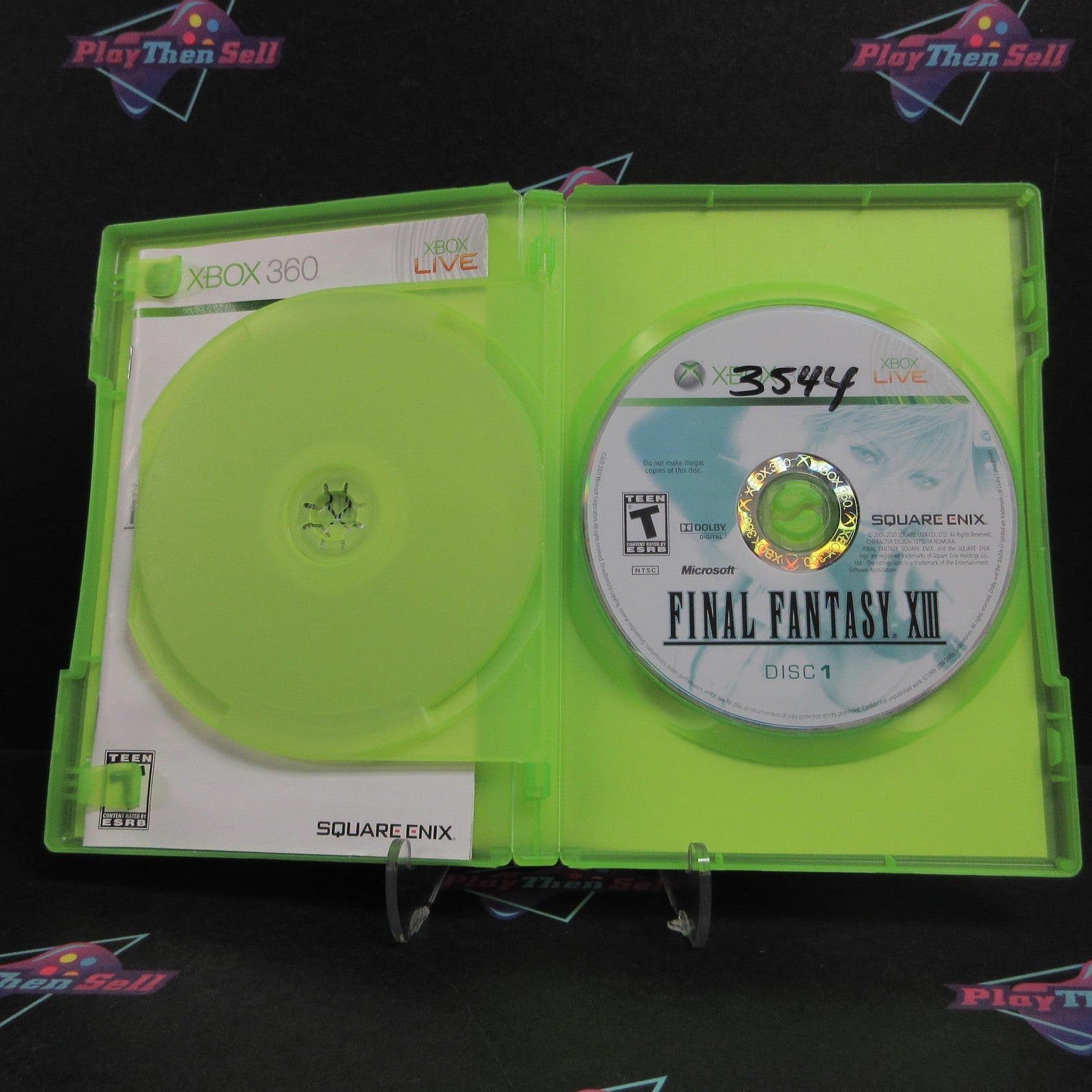 Final Fantasy XIII Xbox 360 Rental Art Complete - 1 Year Warranty VG