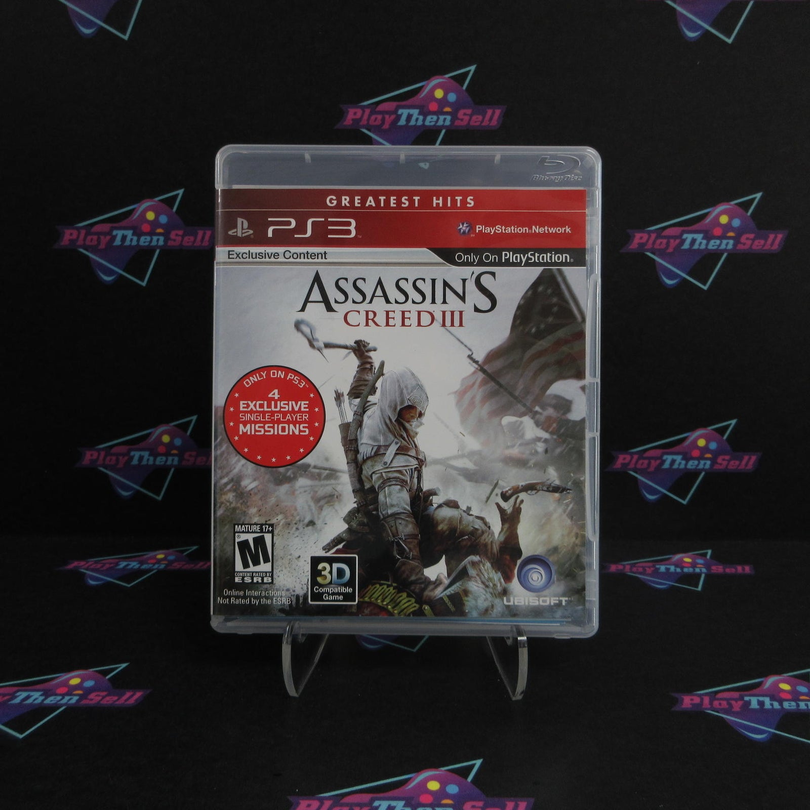 Assassin's Creed III PS3 PlayStation 3 GH Complete - 1 Year Warranty EX Cond