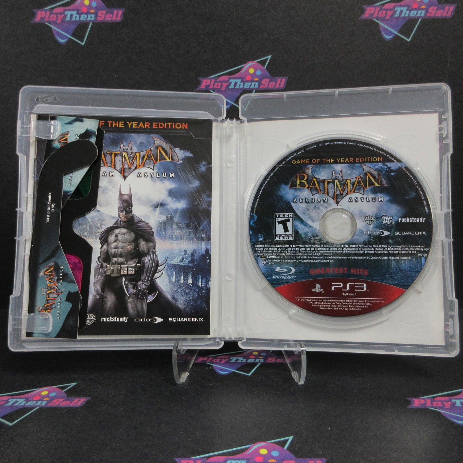 Batman Arkham Asylum GOTY PS3 PlayStation 3 GH + 3D Glasses Complete  - 1 Year..