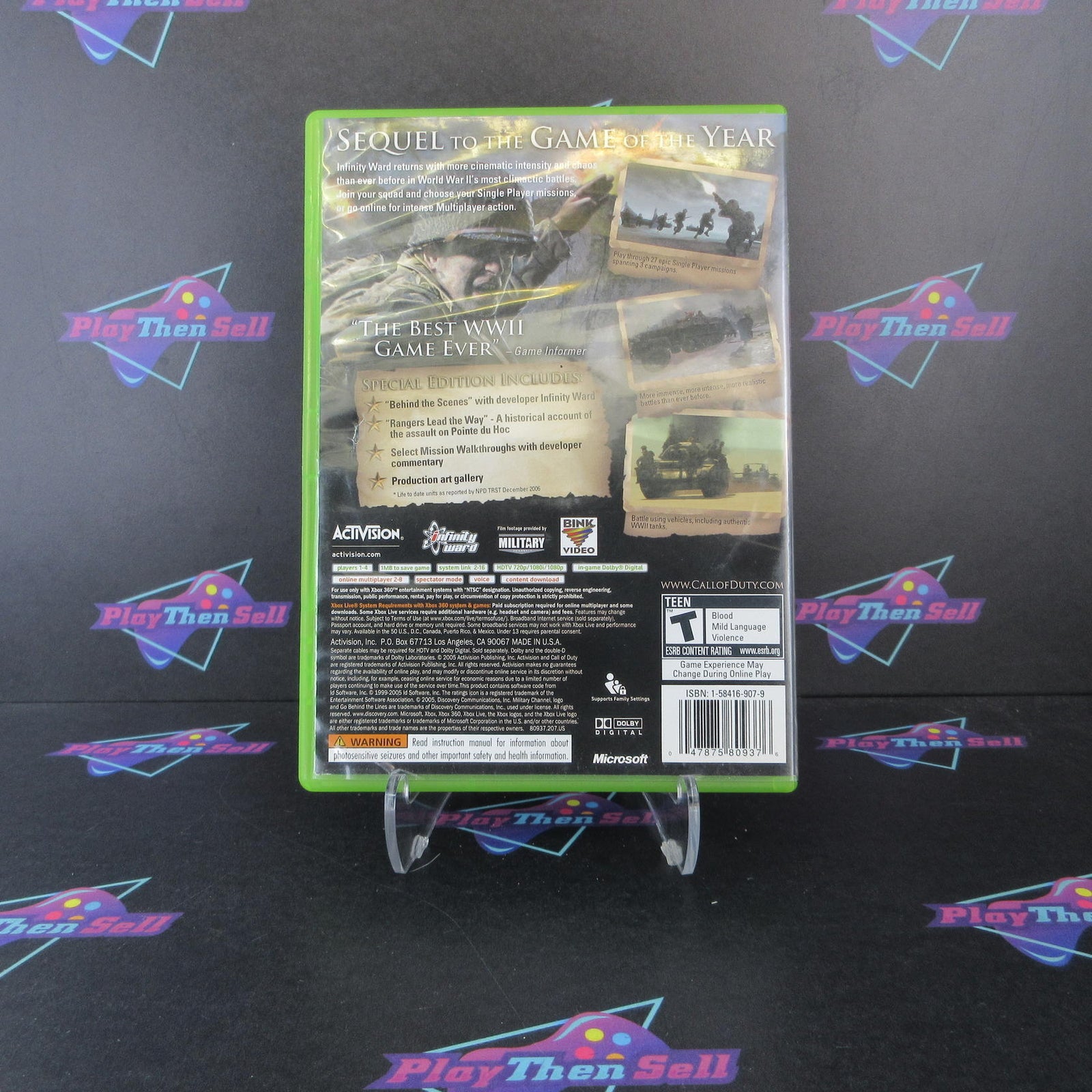 Call of Duty 2 Special Edition Xbox 360 PH No Bonus Disc - 1 Year Warranty VG