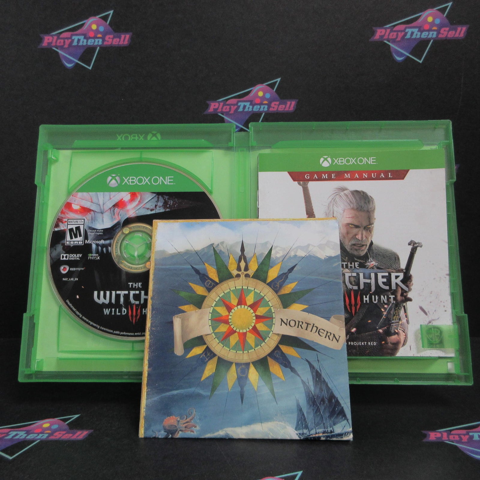 The Witcher 3 Wild Hunt Xbox One + Soundtrack/Sleeve/Map  Complete