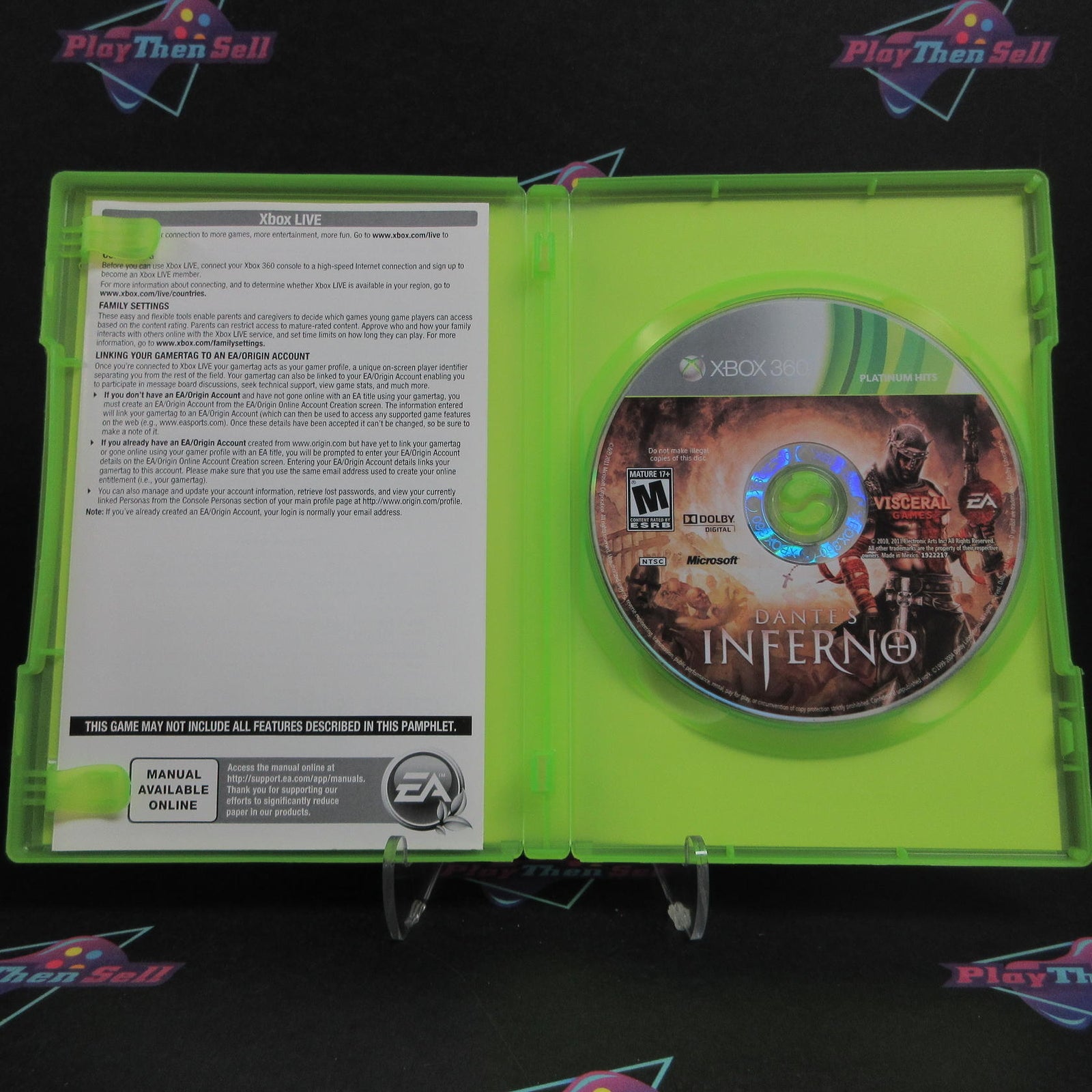 Dante's Inferno Xbox 360 PH Complete - 1 Year Warranty EX Cond