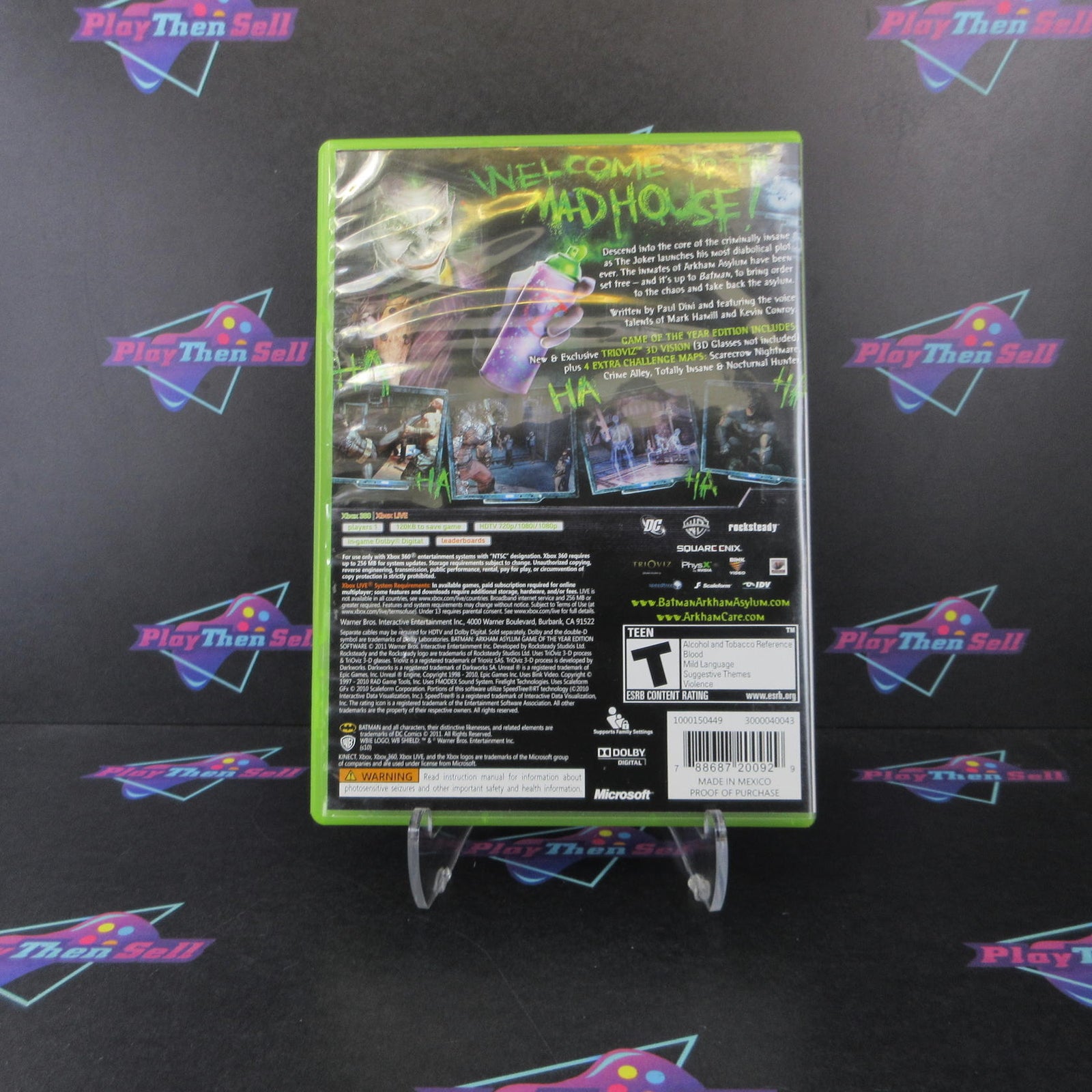 Batman Arkham Asylum GOTY PH Xbox 360 Complete - 1 Year Warranty VG