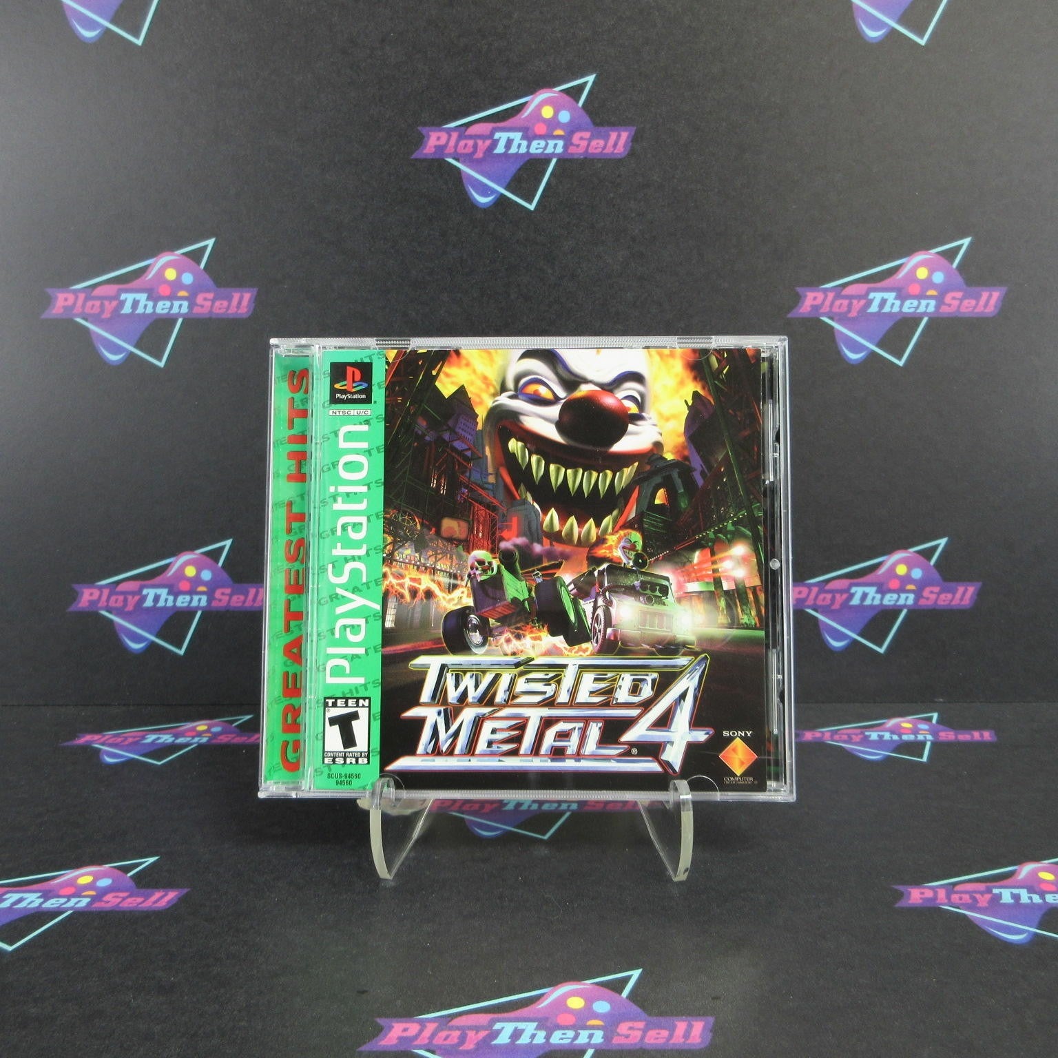 Twisted Metal 4 PS1 PlayStation 1 GH Complete - 1 Year Warranty EX Cond
