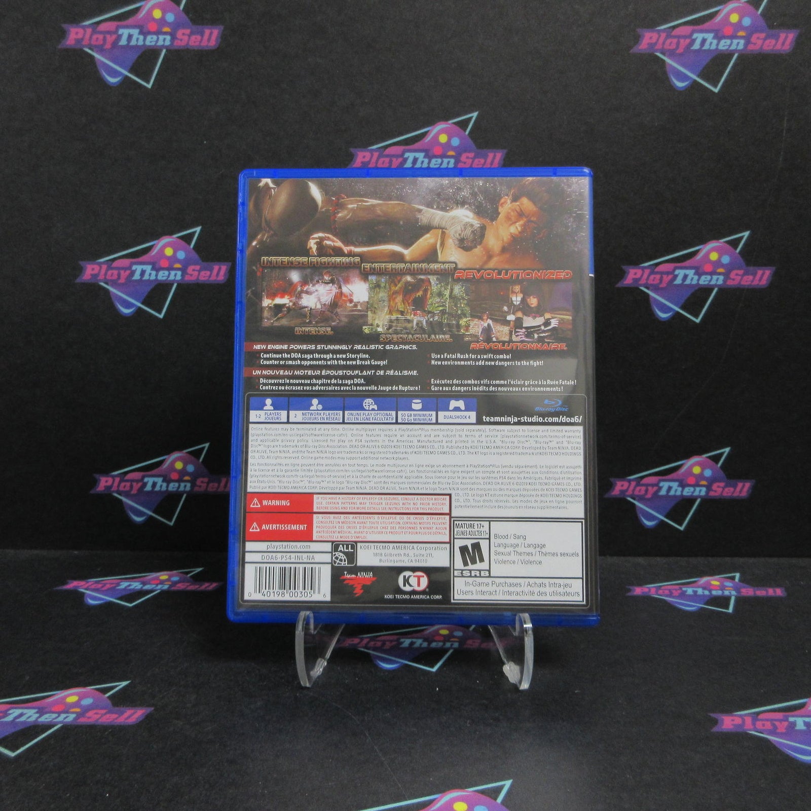 Dead or Alive 6 PS4 PlayStation 4 Complete - 1 Year Warranty EX Cond