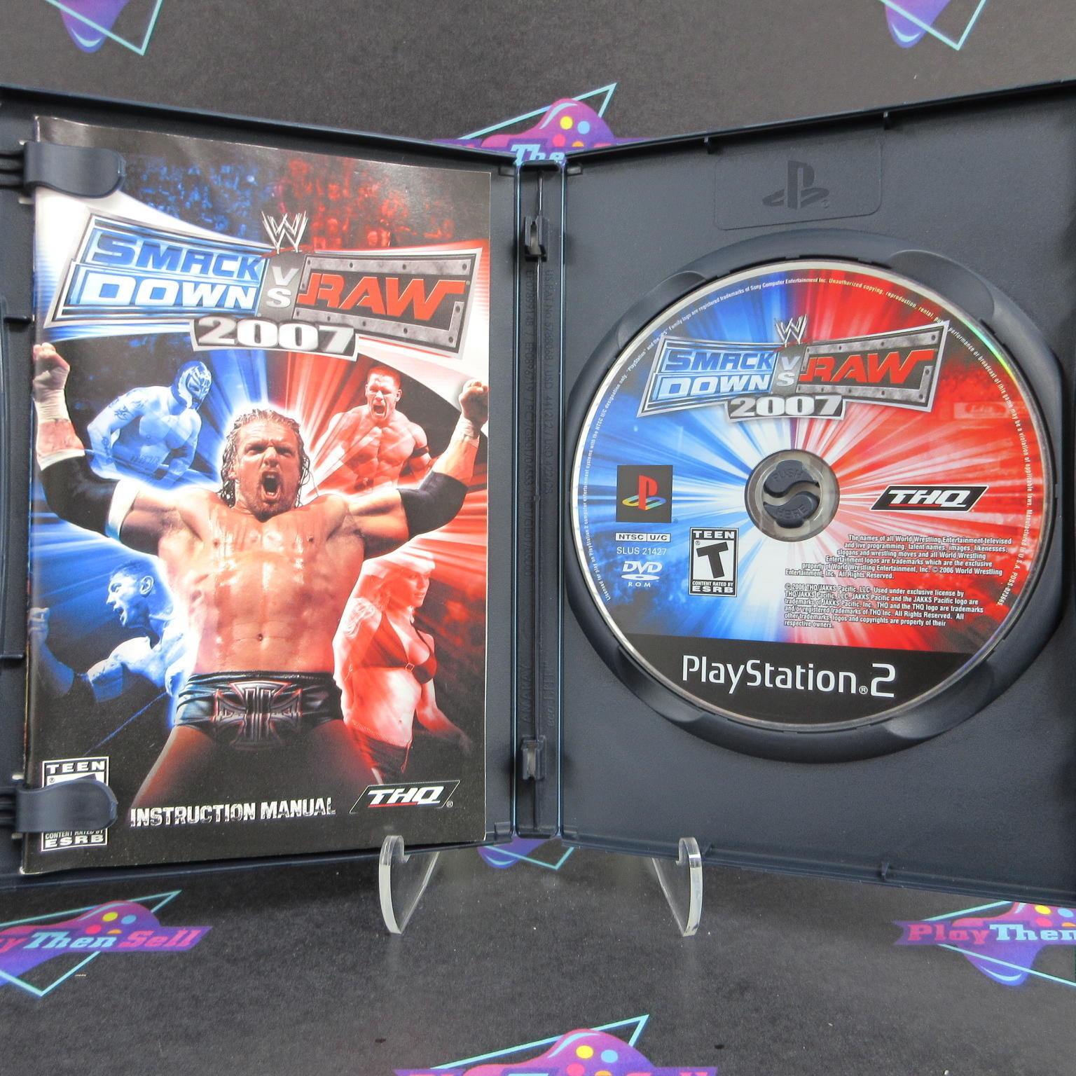 WWE SmackDown vs. Raw 2007 PS2 PlayStation 2 Complete - 1 Year Warranty EX Cond