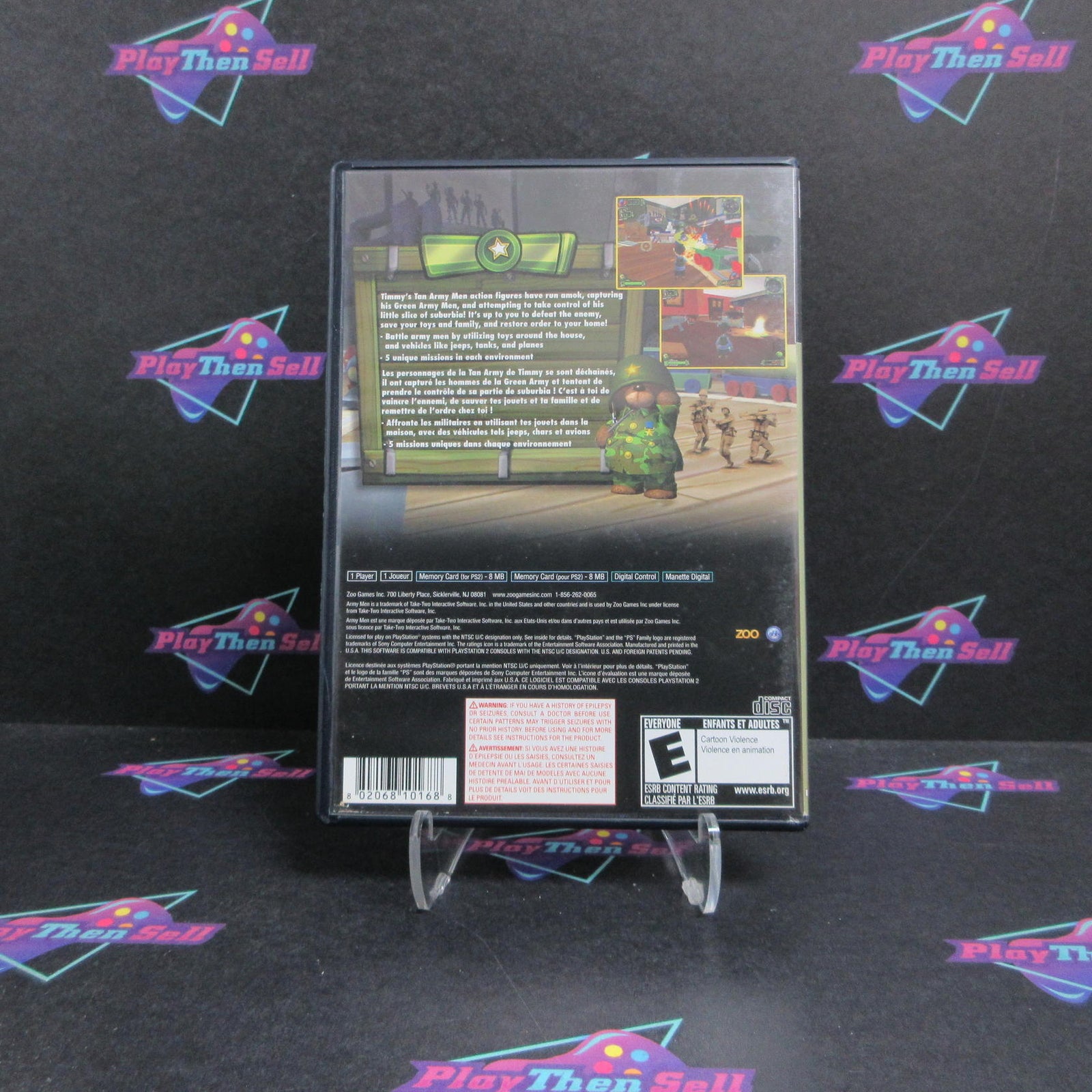 Army Men Soldiers of Misfortune PS2 PlayStation 2 DD/NM - (See Pics)