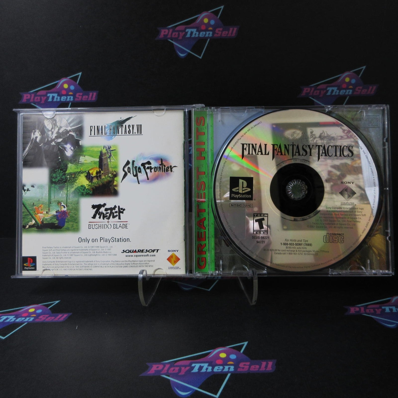 Final Fantasy Tactics PS1 PlayStation 1 GH Complete - 1 Year Warranty EX Cond