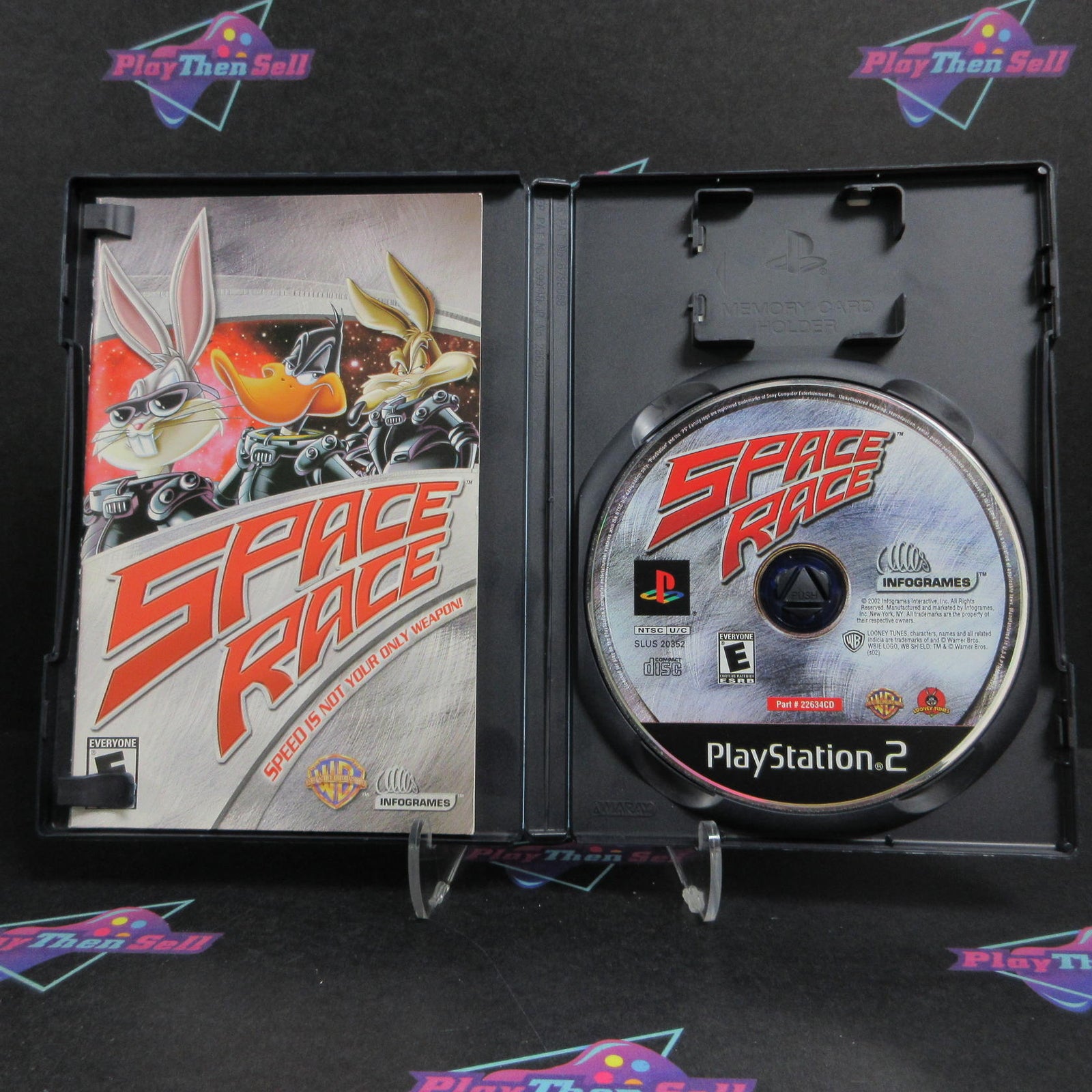 Looney Tunes Space Race PS2 PlayStation 2 AD Complete CIB - (See Pics)