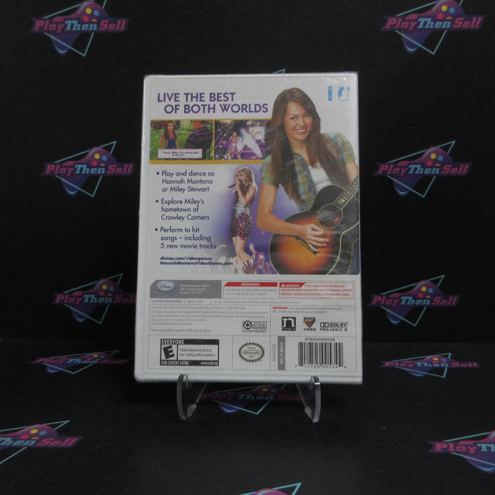 Hannah Montana The Movie Nintendo Wii Brand New - Sealed