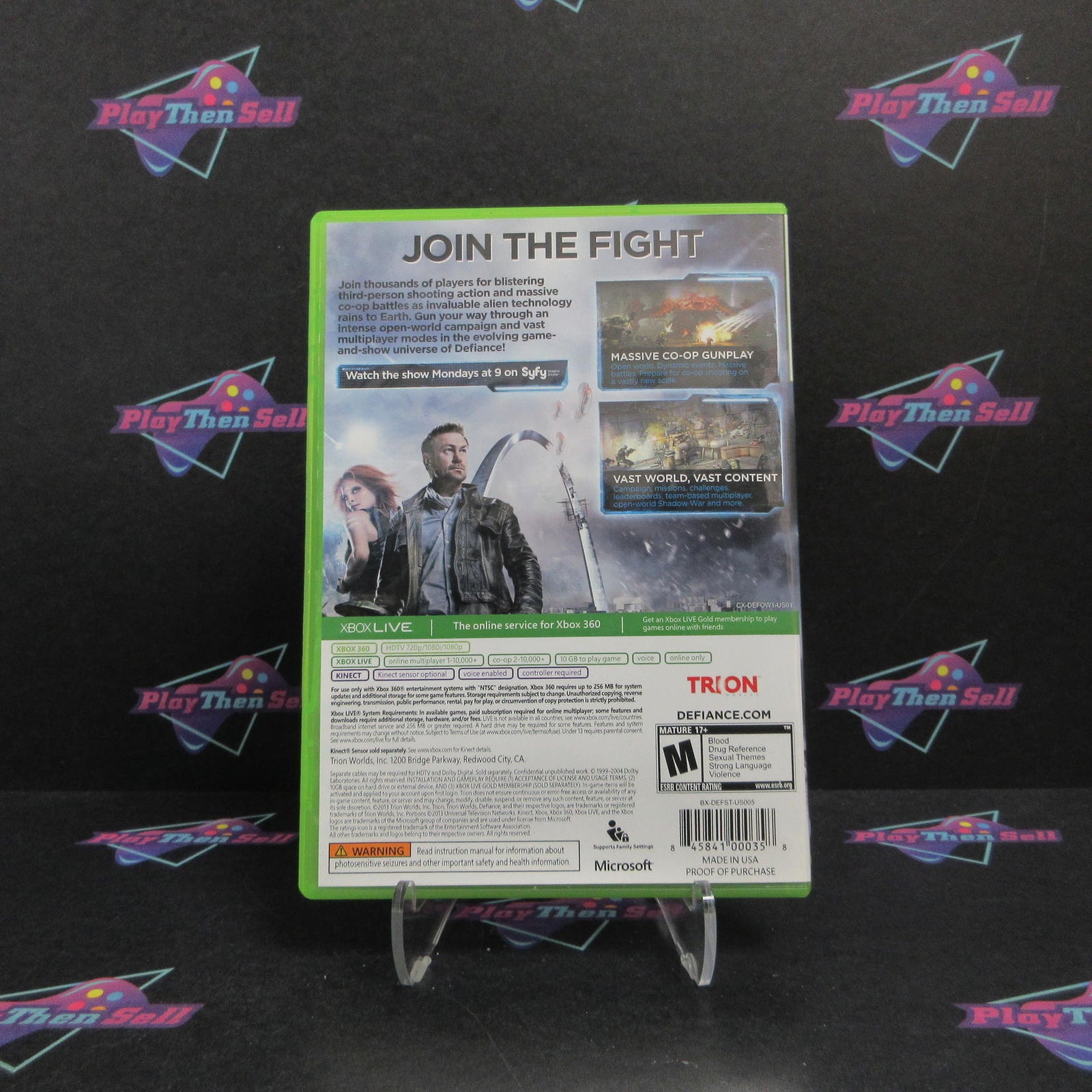 Defiance Xbox 360 + Stickers Complete - 1 Year Warranty EX Cond