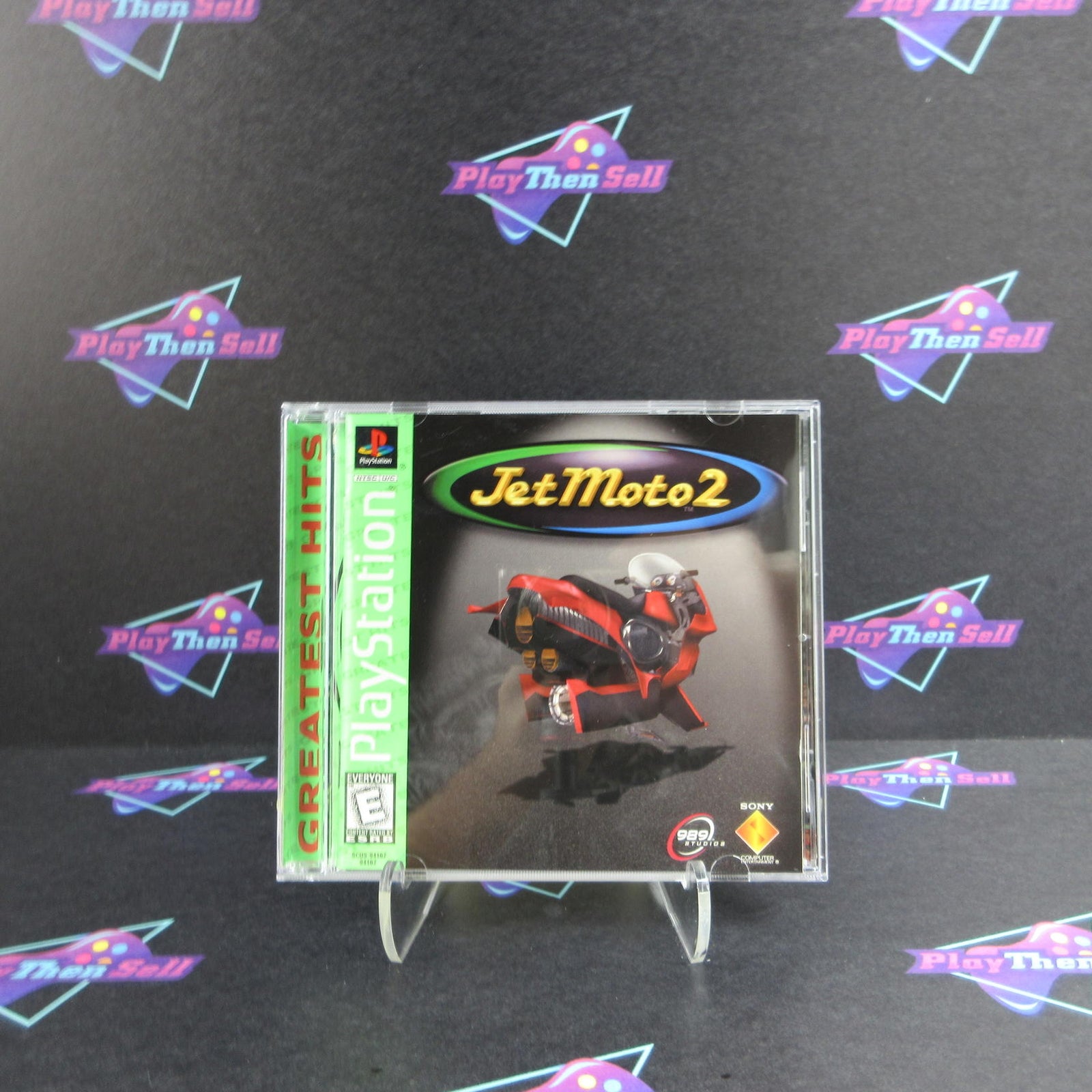 Jet Moto 2 PS1 PlayStation 1 Greatest Hits + Reg Card - Complete CIB