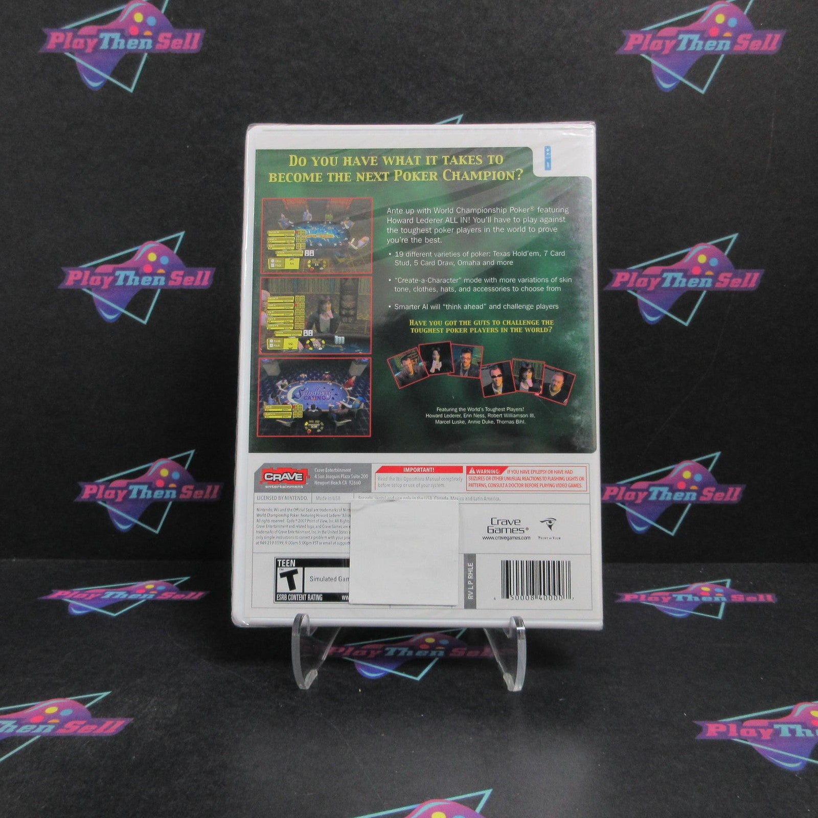 World Championship Poker All In Nintendo Wii Brand New - Sealed