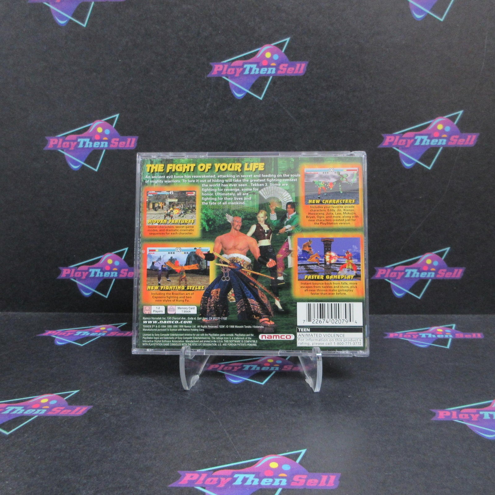 Tekken 3 PS1 PlayStation 1 + Reg Card Complete - 1 Year Warranty EX Cond