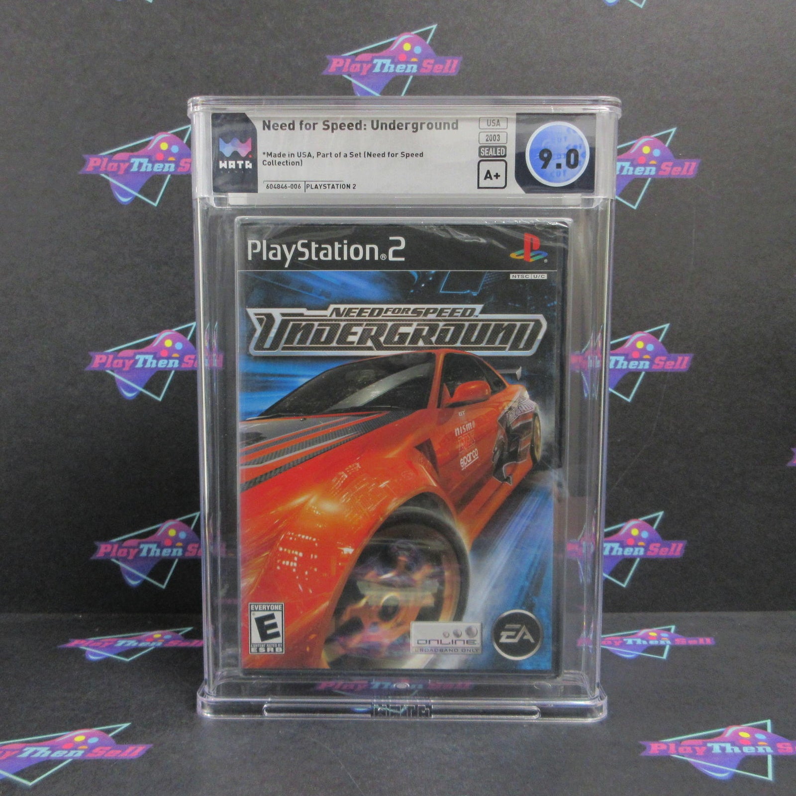 Need for Speed Underground PS2 PlayStation 2 WATA Graded 9.0 A+ Sealed  Brand ..