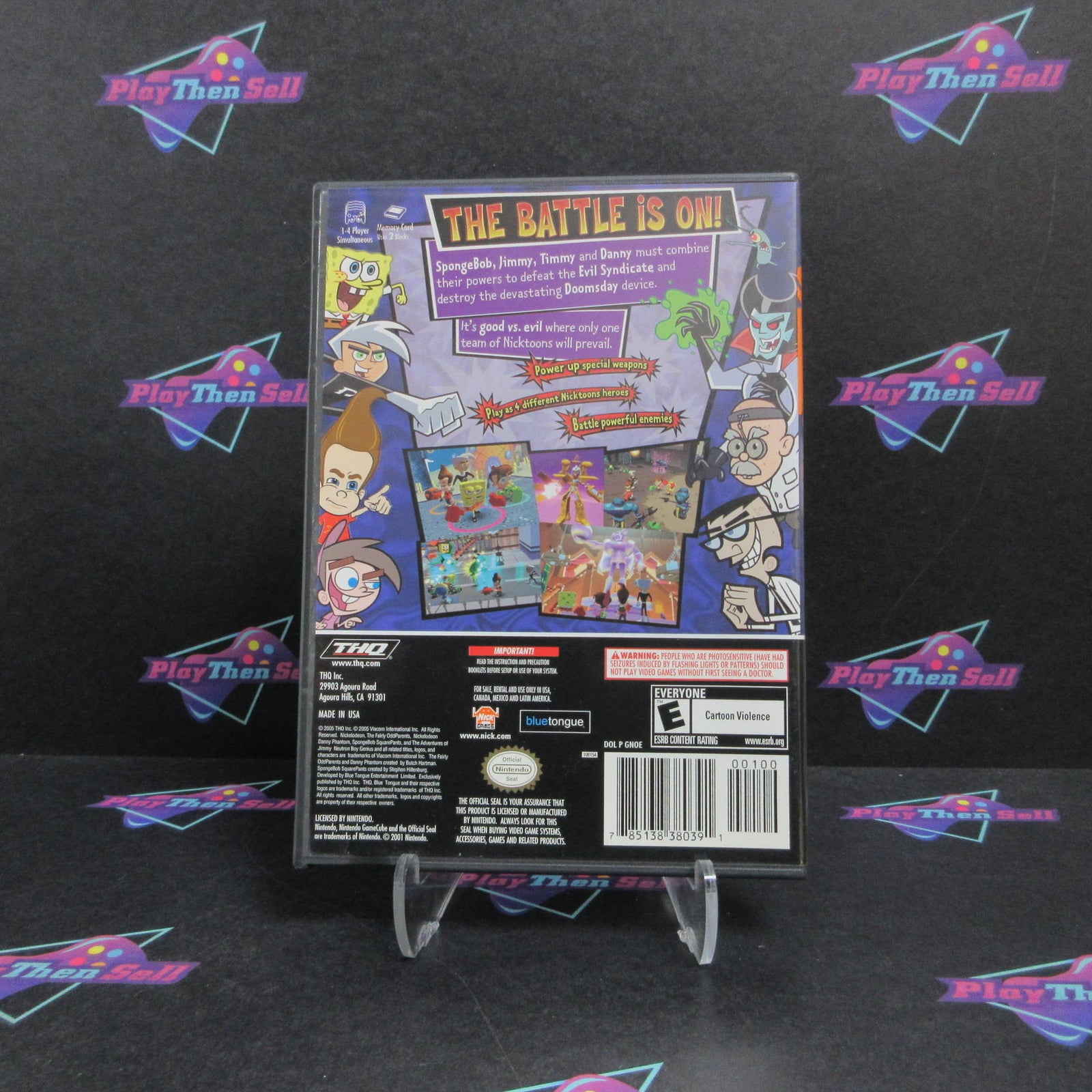 Nicktoons Unite! Nintendo GameCube Complete - 1 Year Warranty EX Cond