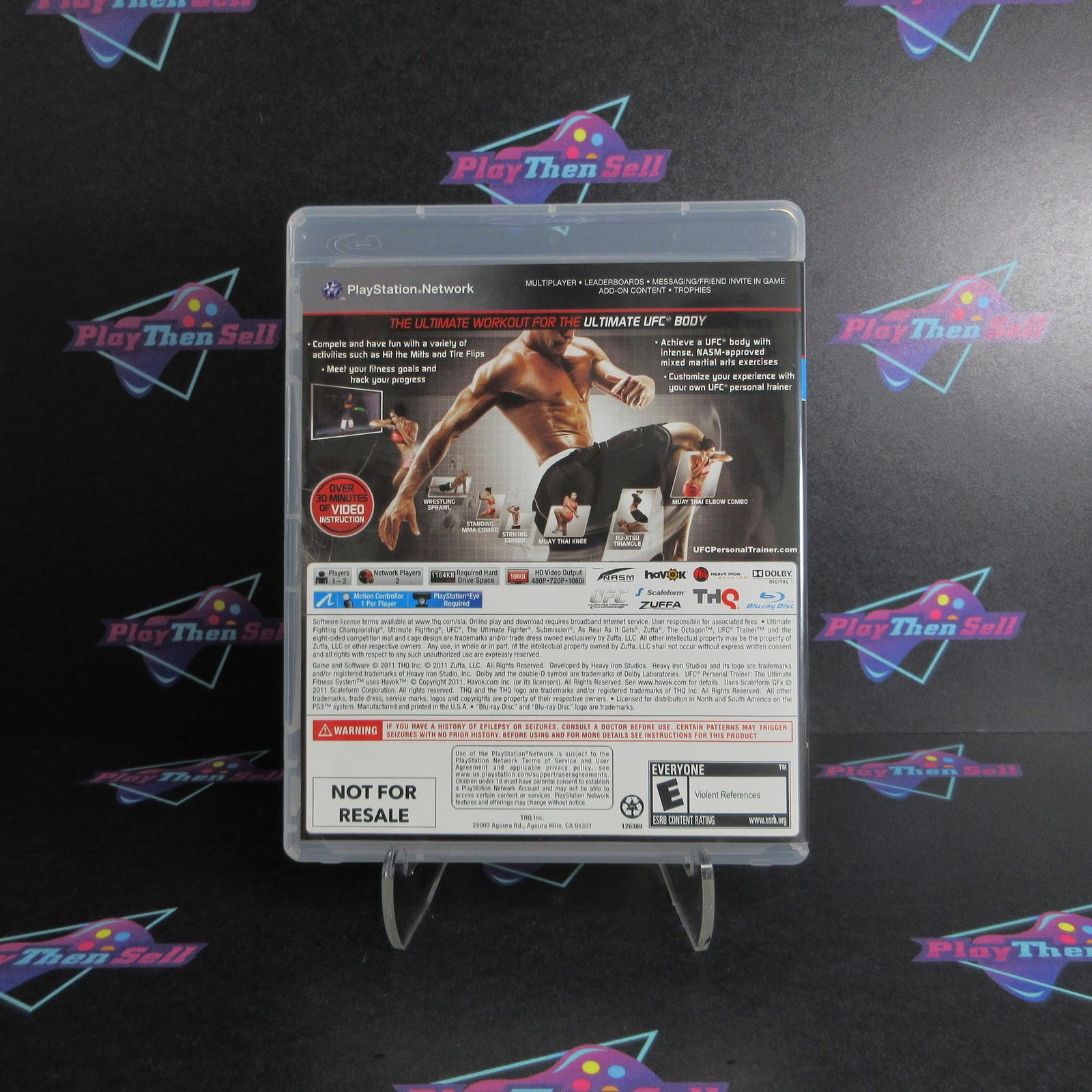 UFC Personal Trainer PS3 PlayStation 3 Complete - 1 Year Warranty EX Cond