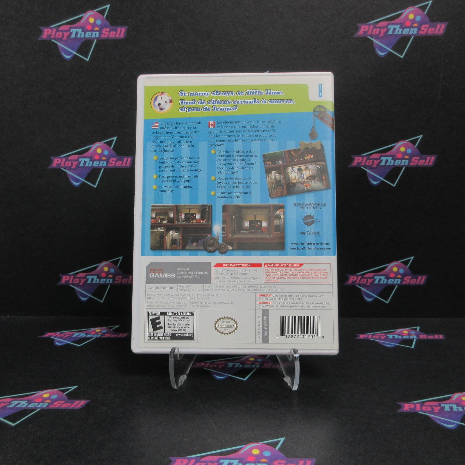 Hotel for Dogs Nintendo Wii AD/DD Complete CIB - (See Pics)