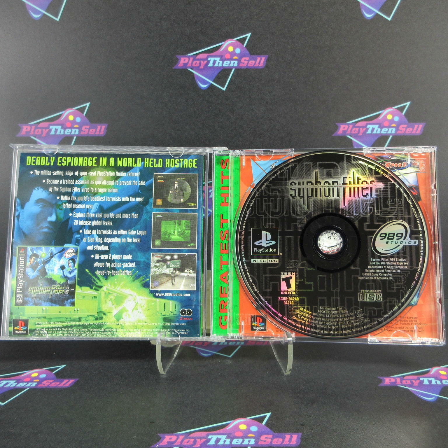 Syphon Filter PS1 PlayStation 1 GH Complete - 1 Year Warranty EX Cond
