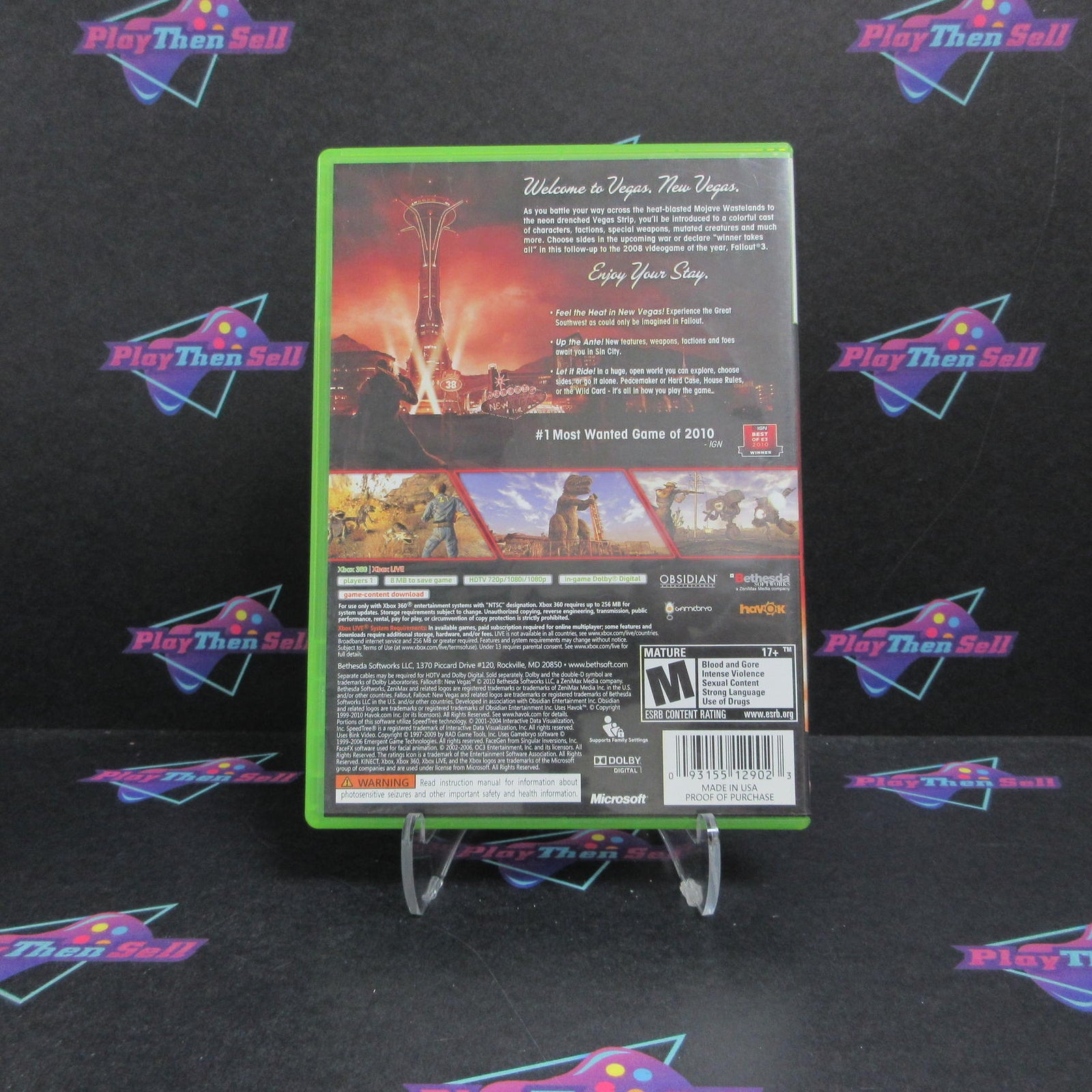 Fallout New Vegas Xbox 360 DD + Sleeve Complete - 1 Year Warranty VG