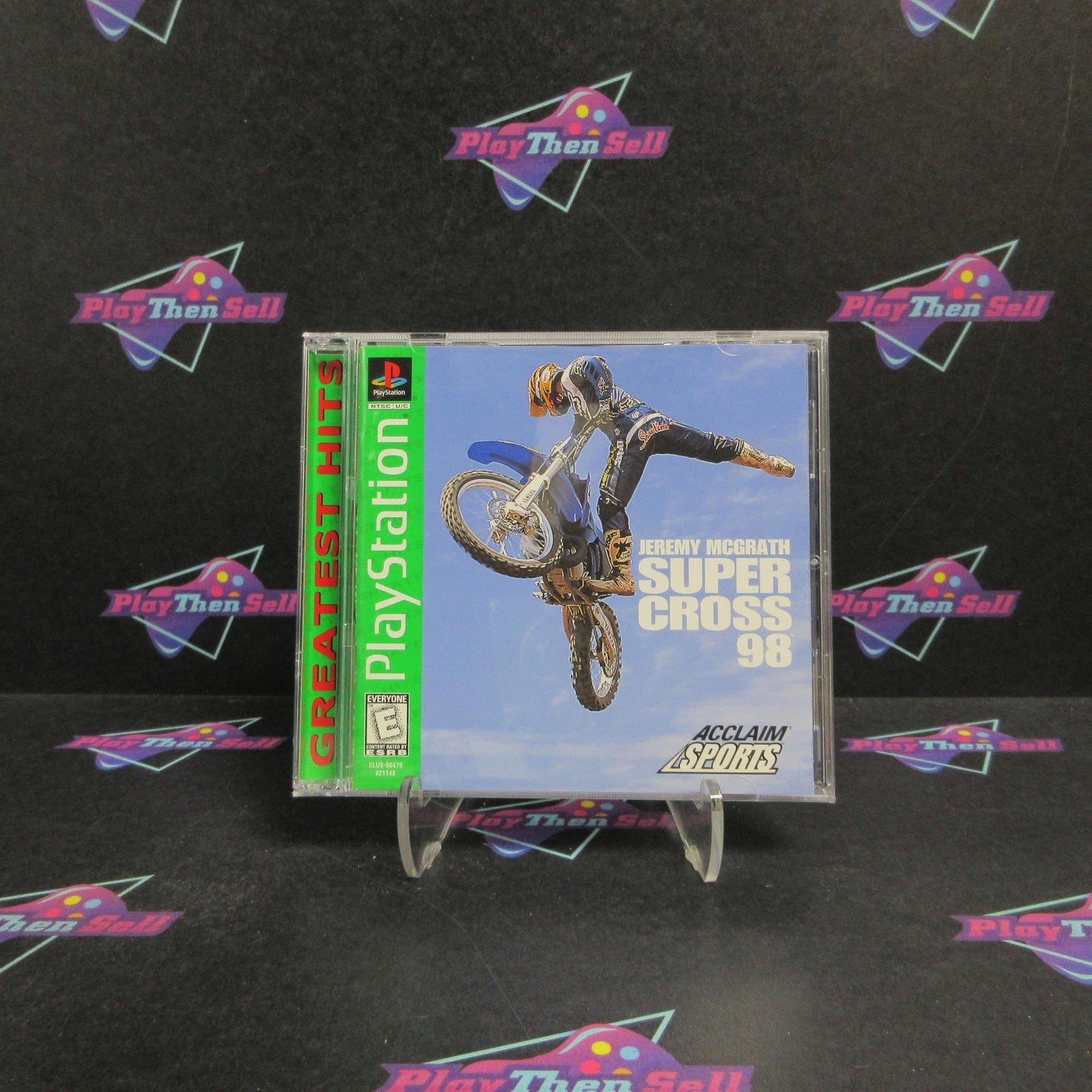 Jeremy Mcgrath Supercross 98 PS1 PlayStation 1 GH + Reg Complete  - 1 Year War..