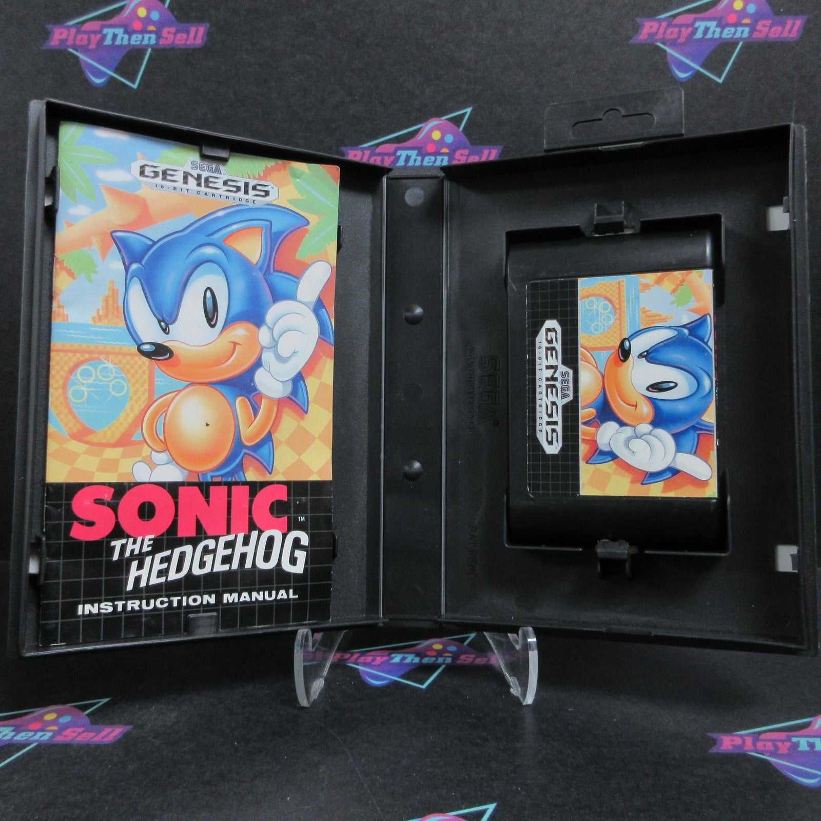 Sonic The Hedgehog Sega Genesis 1st Print Complete - 1 Year Warranty EX Cond