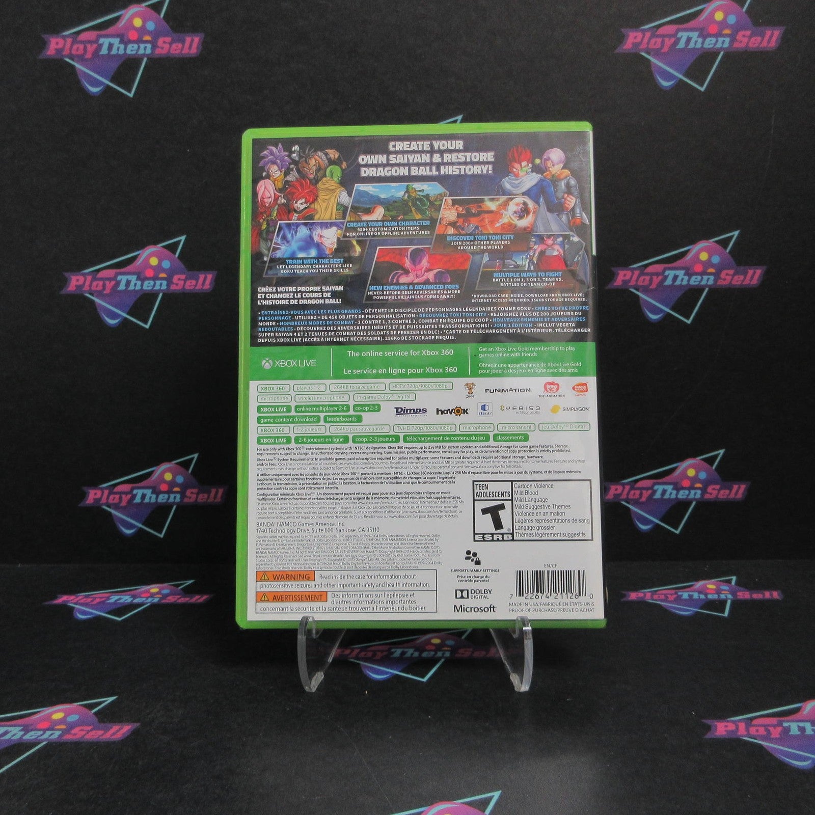 Dragon Ball Xenoverse Day One Edition Xbox 360 Complete  - 1 Year Warranty EX ..