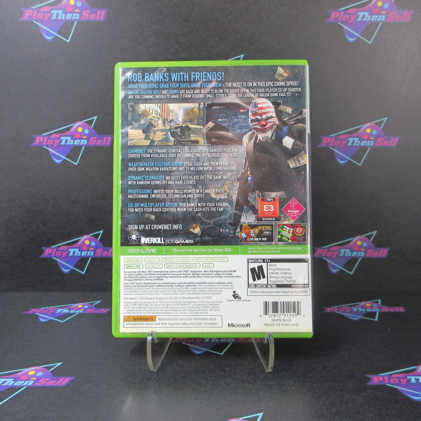 Payday 2 Xbox 360 - Complete CIB