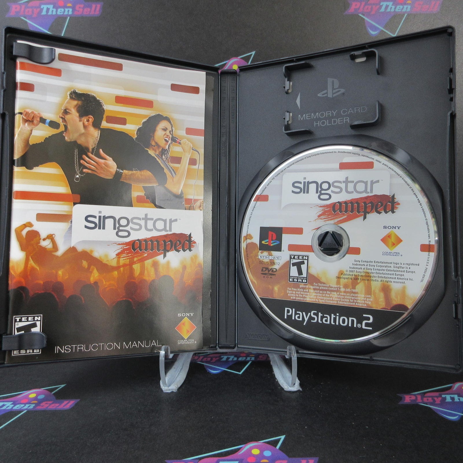 SingStar Amped PS2 PlayStation 2 AD Complete - (See Pics)