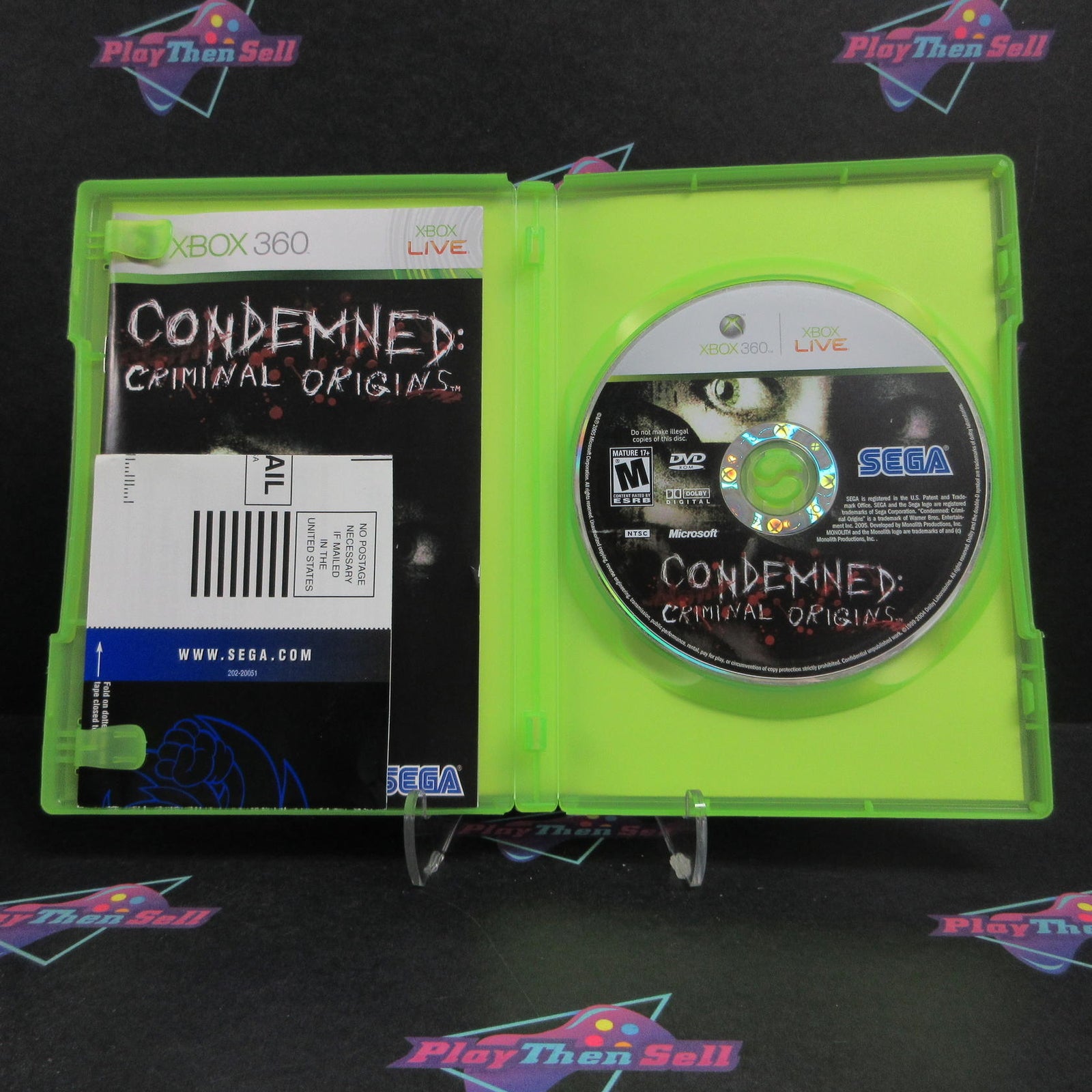 Condemned Criminal Origins Xbox 360 + Reg Card Complete  - 1 Year Warranty EX ..