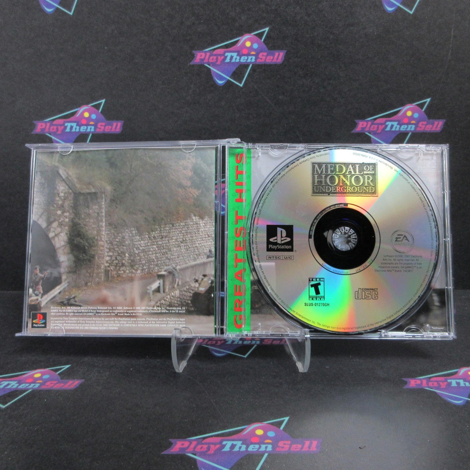 Medal of Honor Underground PS1 PlayStation 1 GH + Reg Card Complete  - 1 Year ..