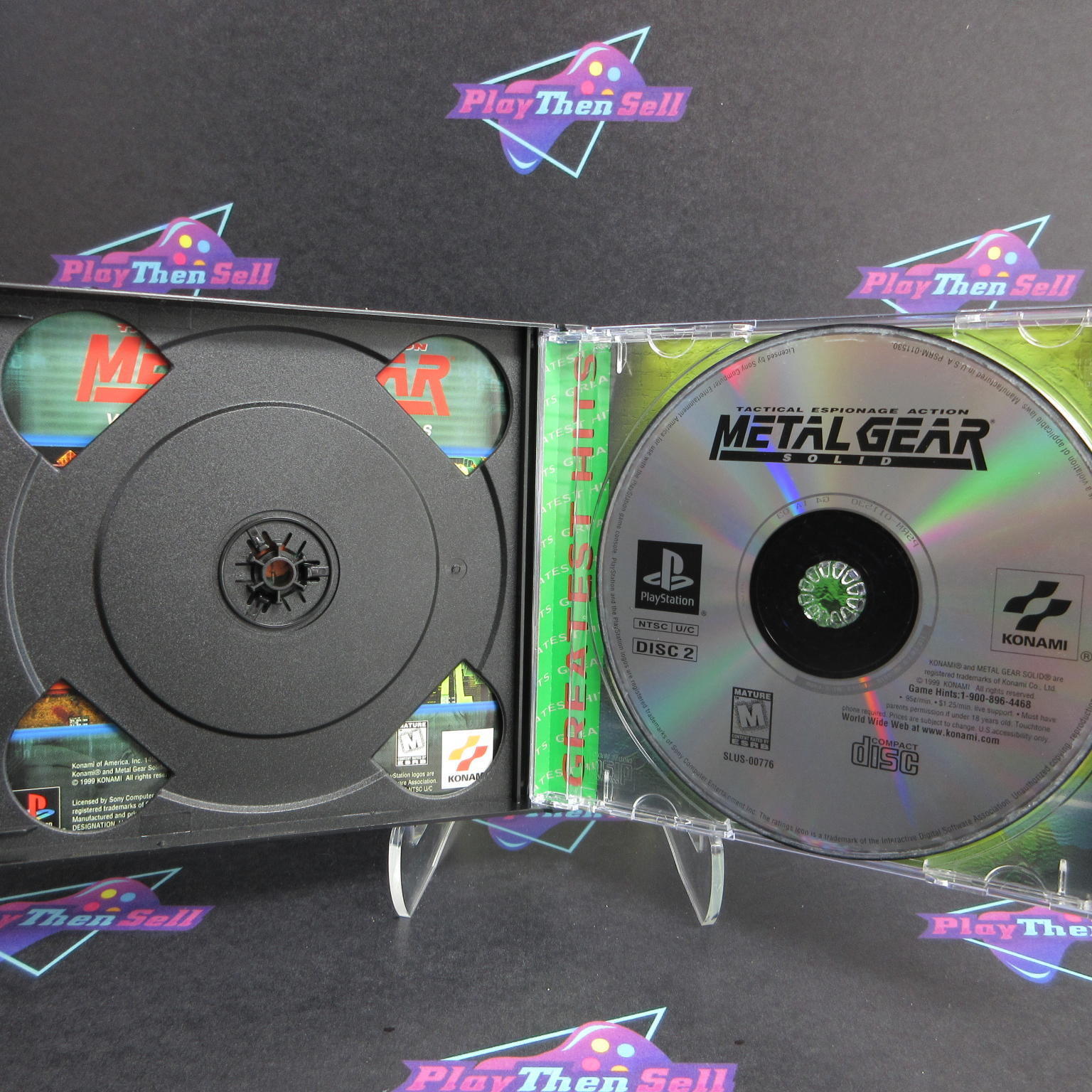 Metal Gear Solid PS1 PlayStation 1 GH Complete - 1 Year Warranty EX Cond