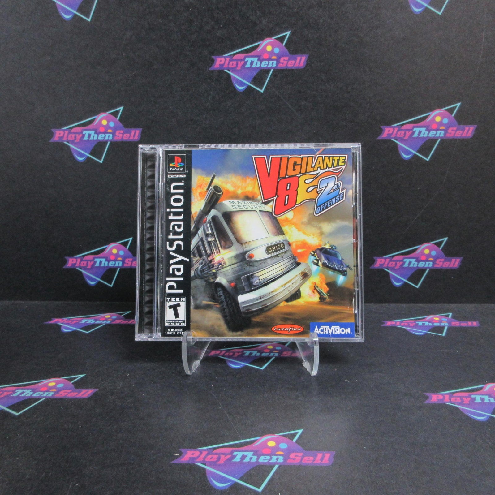 Vigilante 8 Second Offense PS1 PlayStation 1 + Reg Card  Complete  - 1 Year Wa..