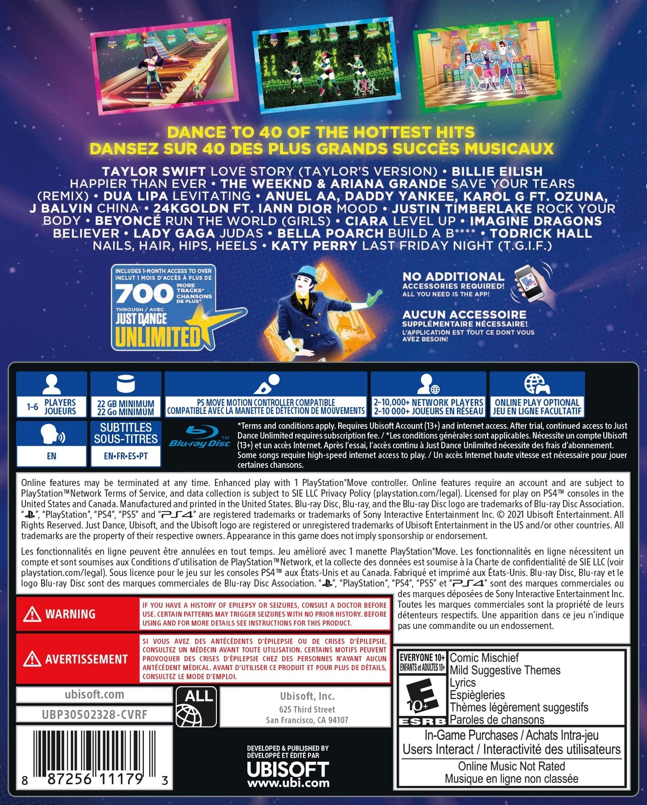Just Dance 2022 PS4 PlayStation 4 Brand New - Sealed
